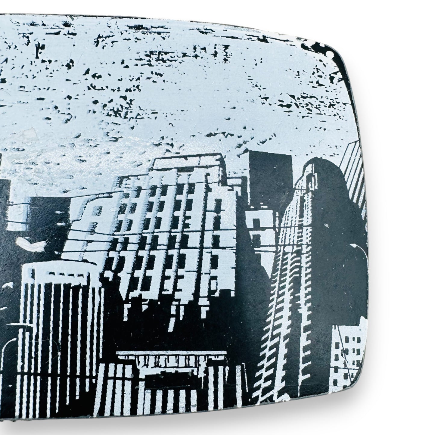 Urban Skyscraper Black and White Belt Buckle