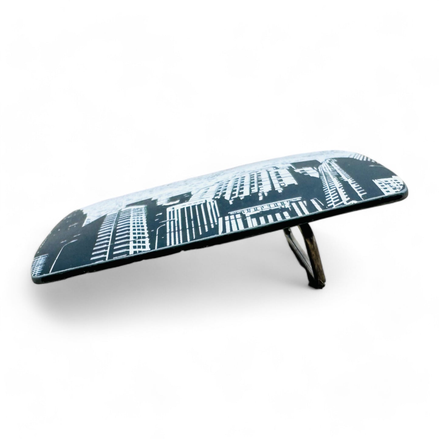 Urban Skyscraper Black and White Belt Buckle