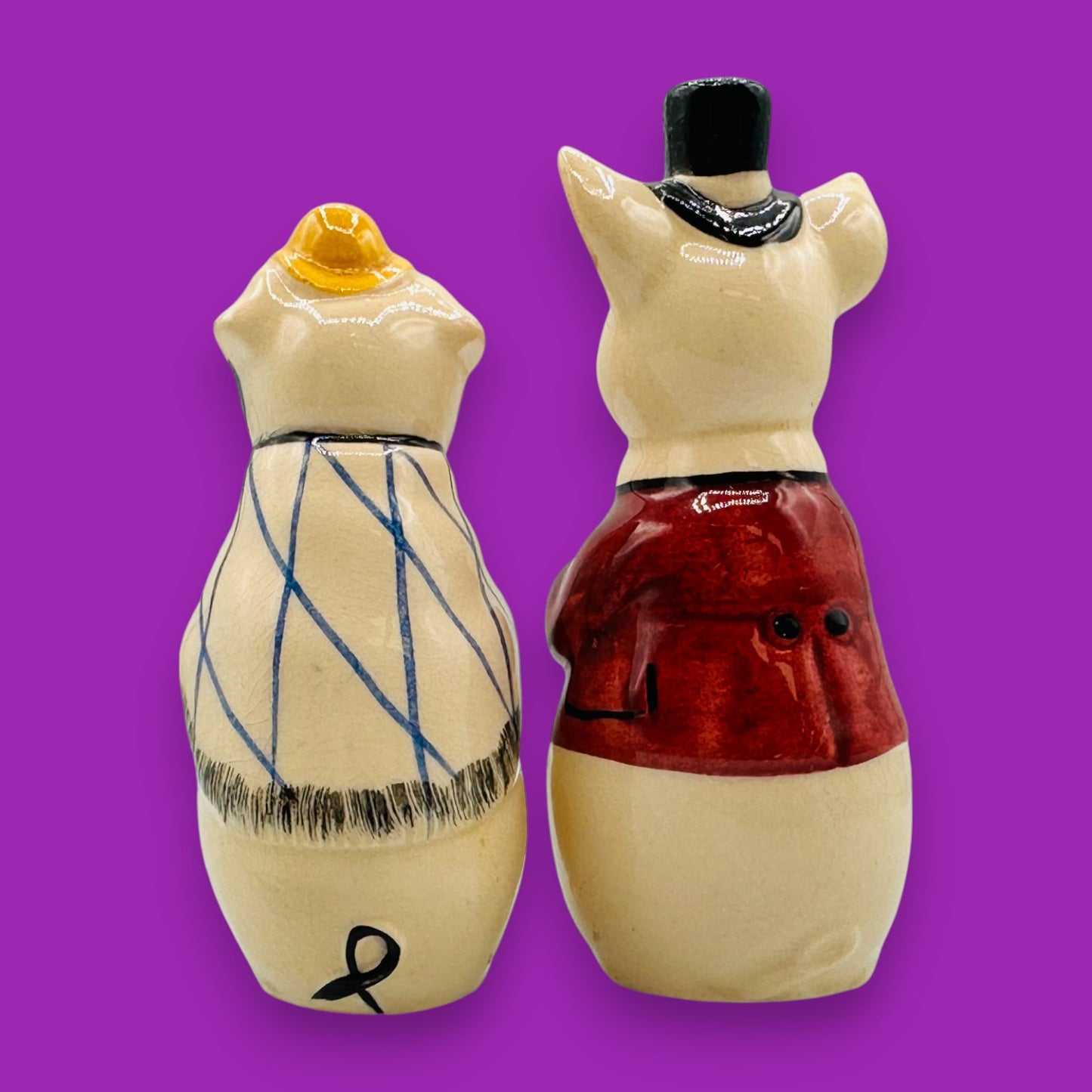 Mr. & Mrs Pig Salt and Pepper Shakers – 1940s Vintage Collectible