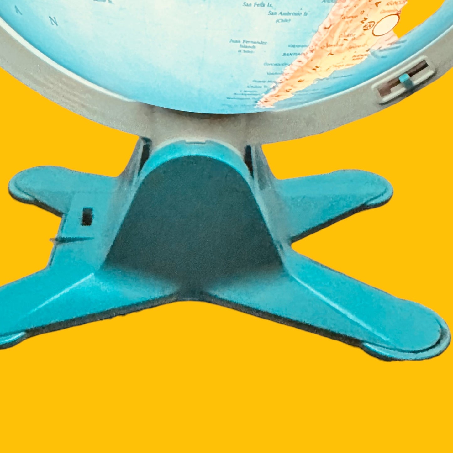 Fisher Price Illuminated Globe features a colorful design and sturdy base, perfect for interactive learning.
