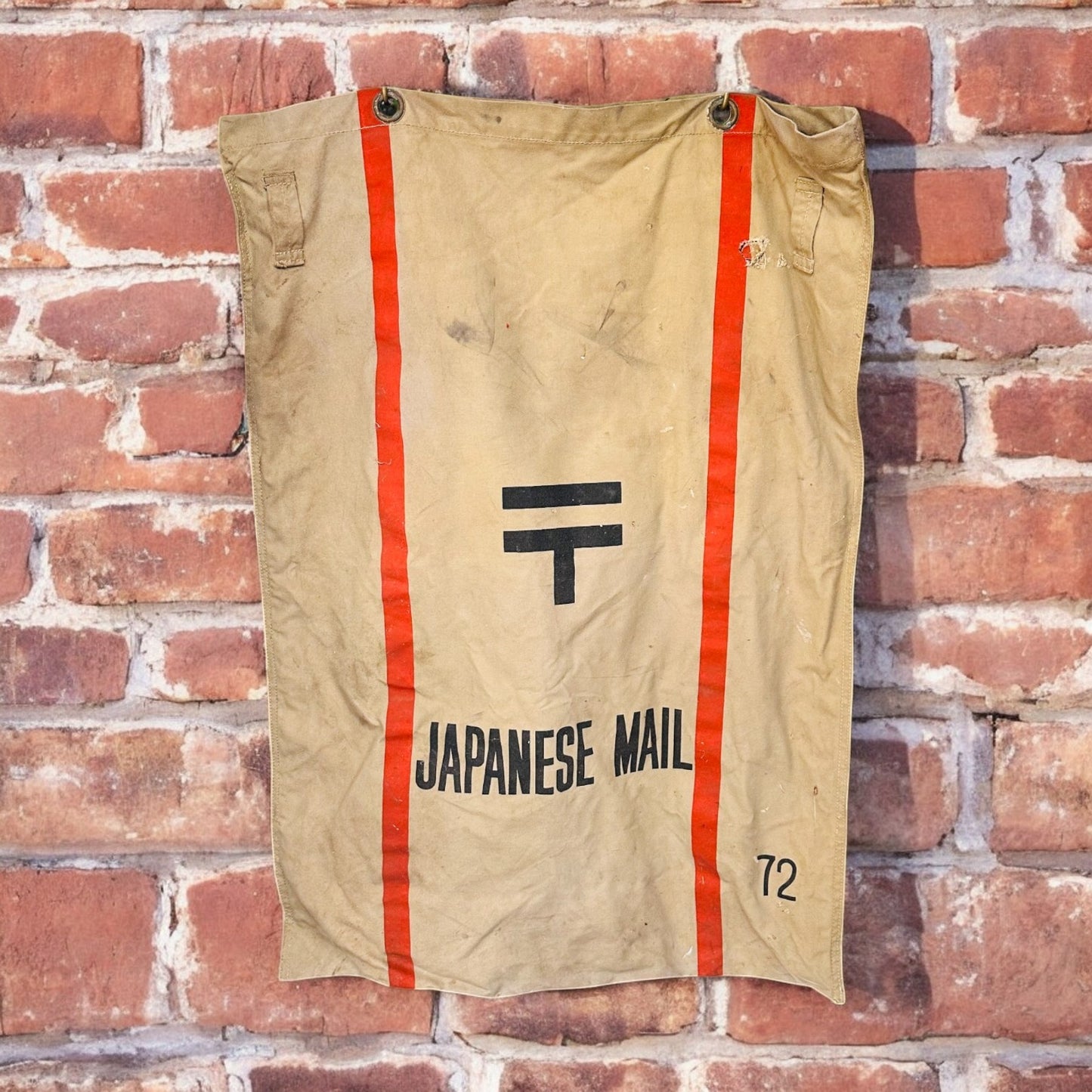 Japanese Internment Camp Mail Bag – WWII Era – Canvas Postal Bag 72