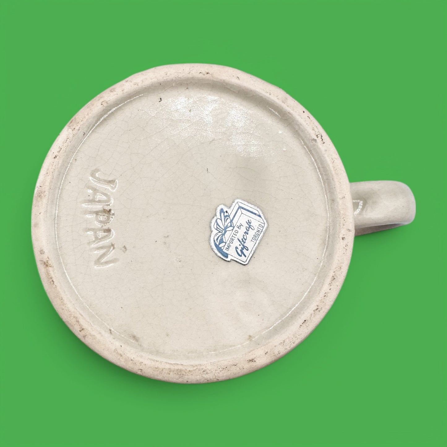 Vintage Golf Mug - Bird Stealing Ball - Japan Enesco