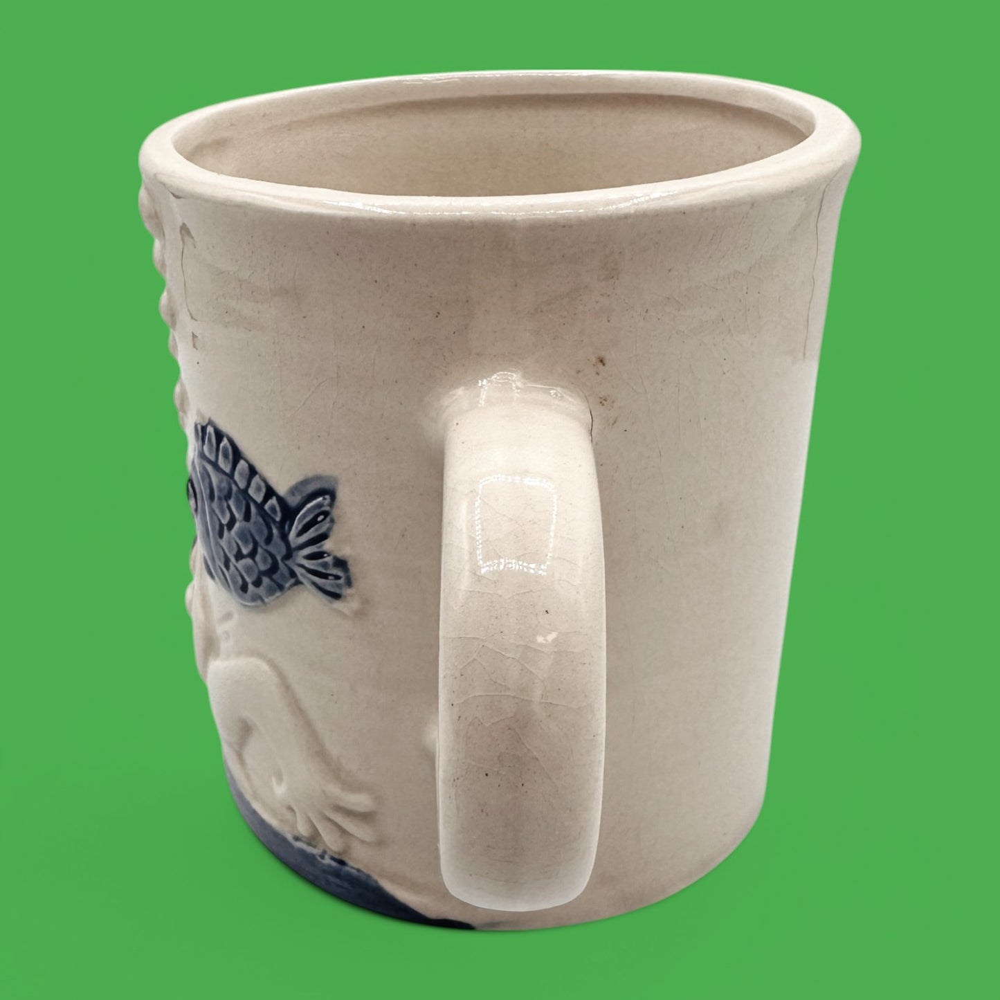 Vintage Golf Mug - Swimming with the Fishes - Japan Enesco