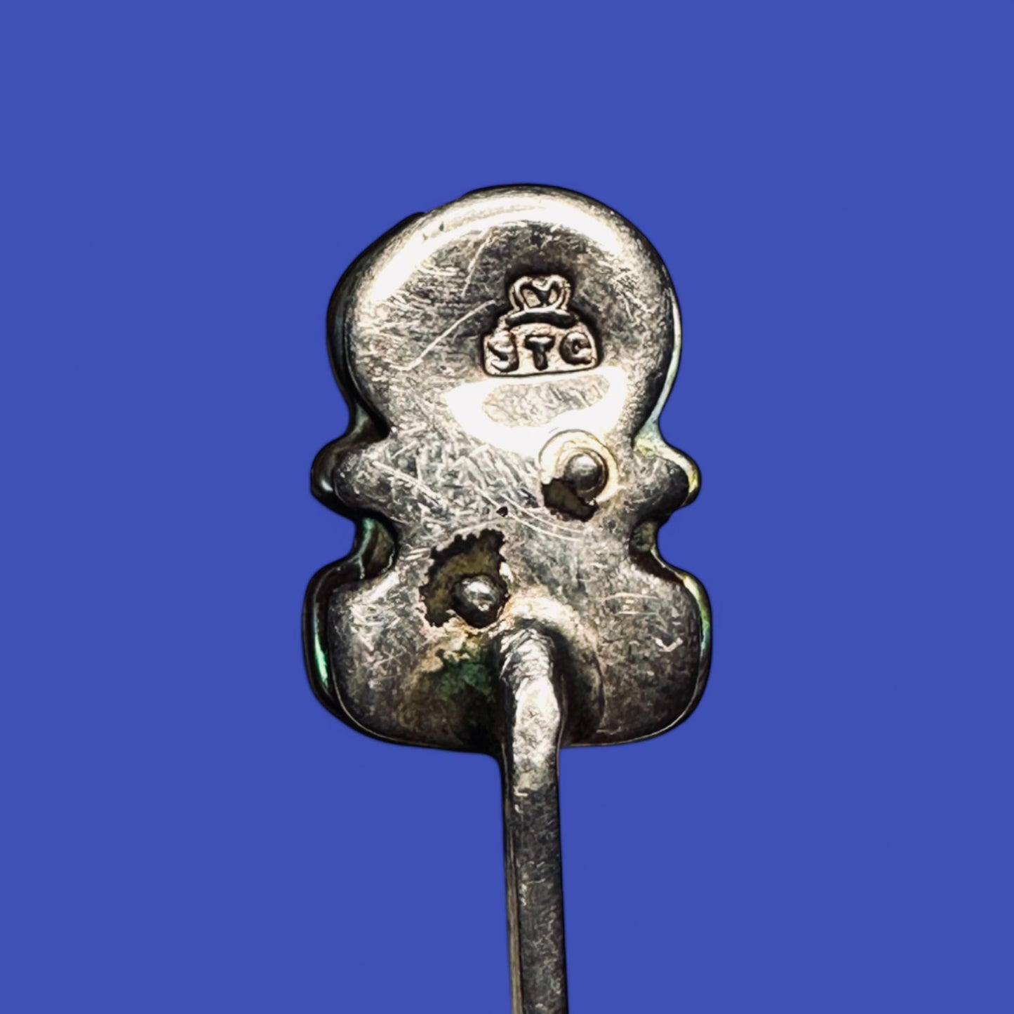 Vintage New Zealand Māori Silver & Mother of Pearl Spoons – Tribal Carving Detail
