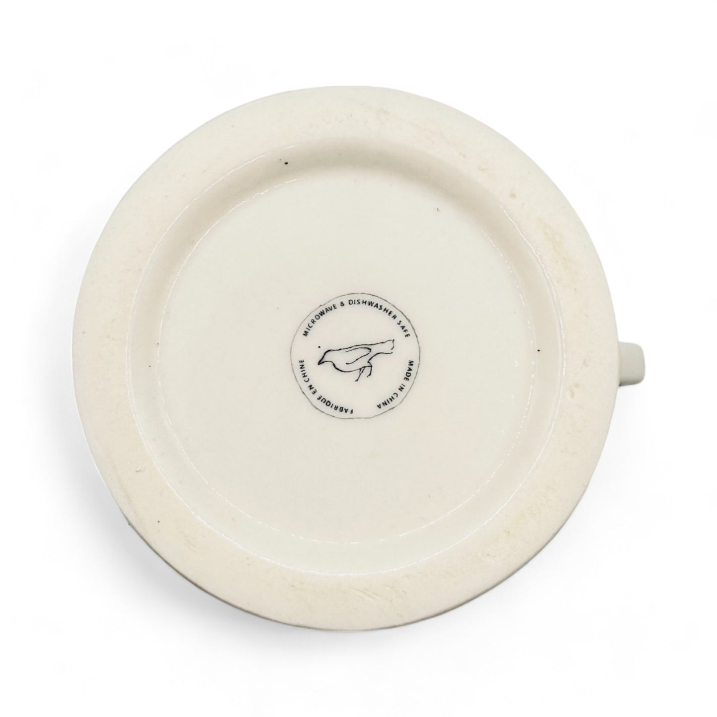 Anthropologie Monogram K Shaving Mug in White Mug with Black Text