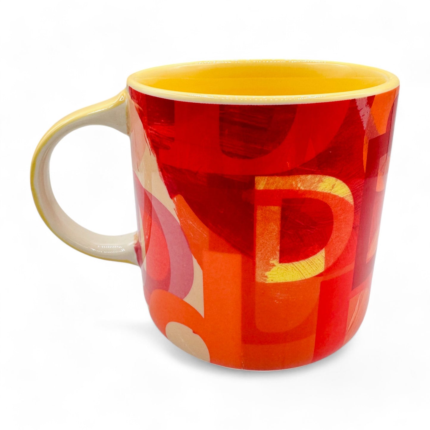 Anthropologie Lottie Monogrammed Red Mug with Initial D