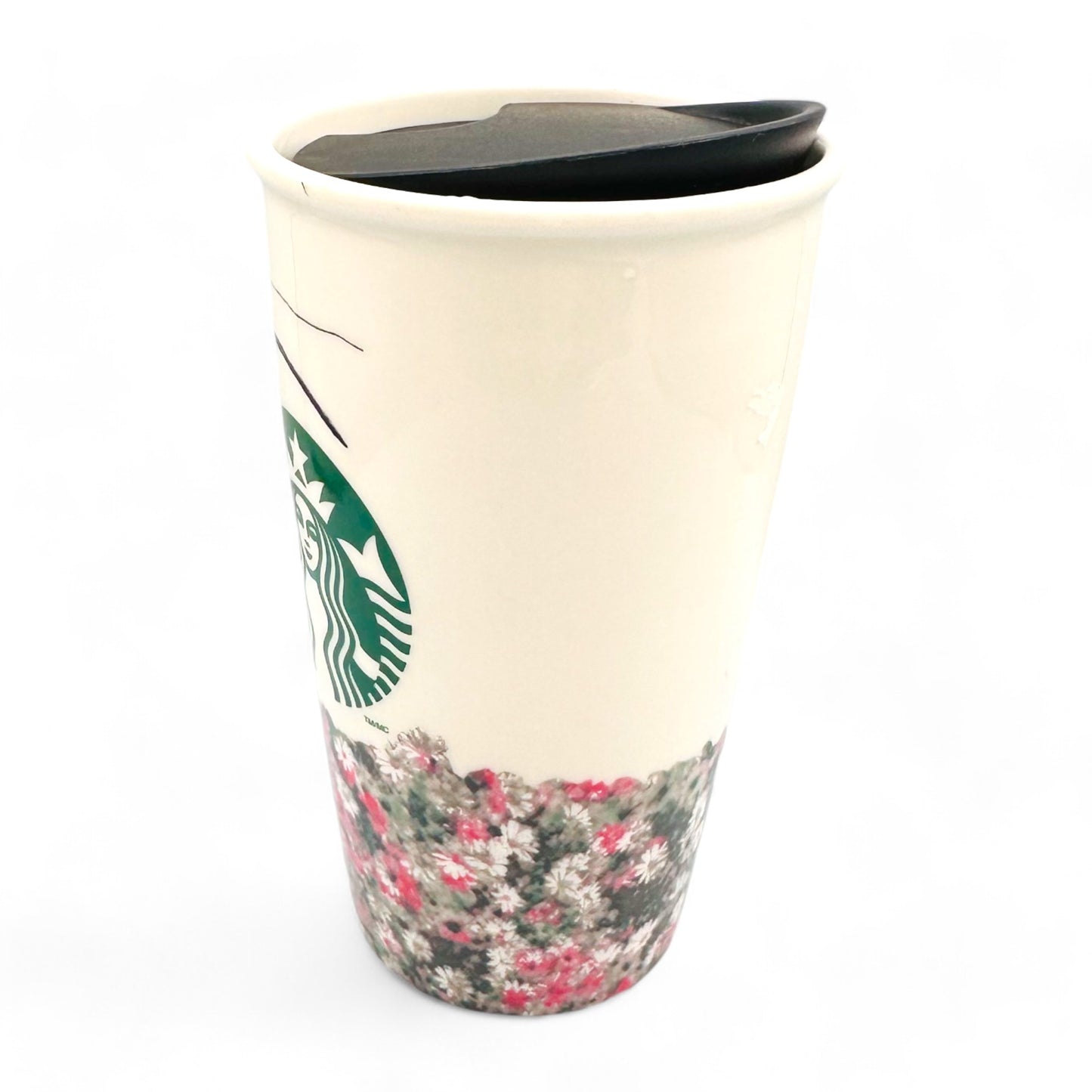 Charlotte Robinson Starbucks Travel Mug with Pencil Sketch Woman