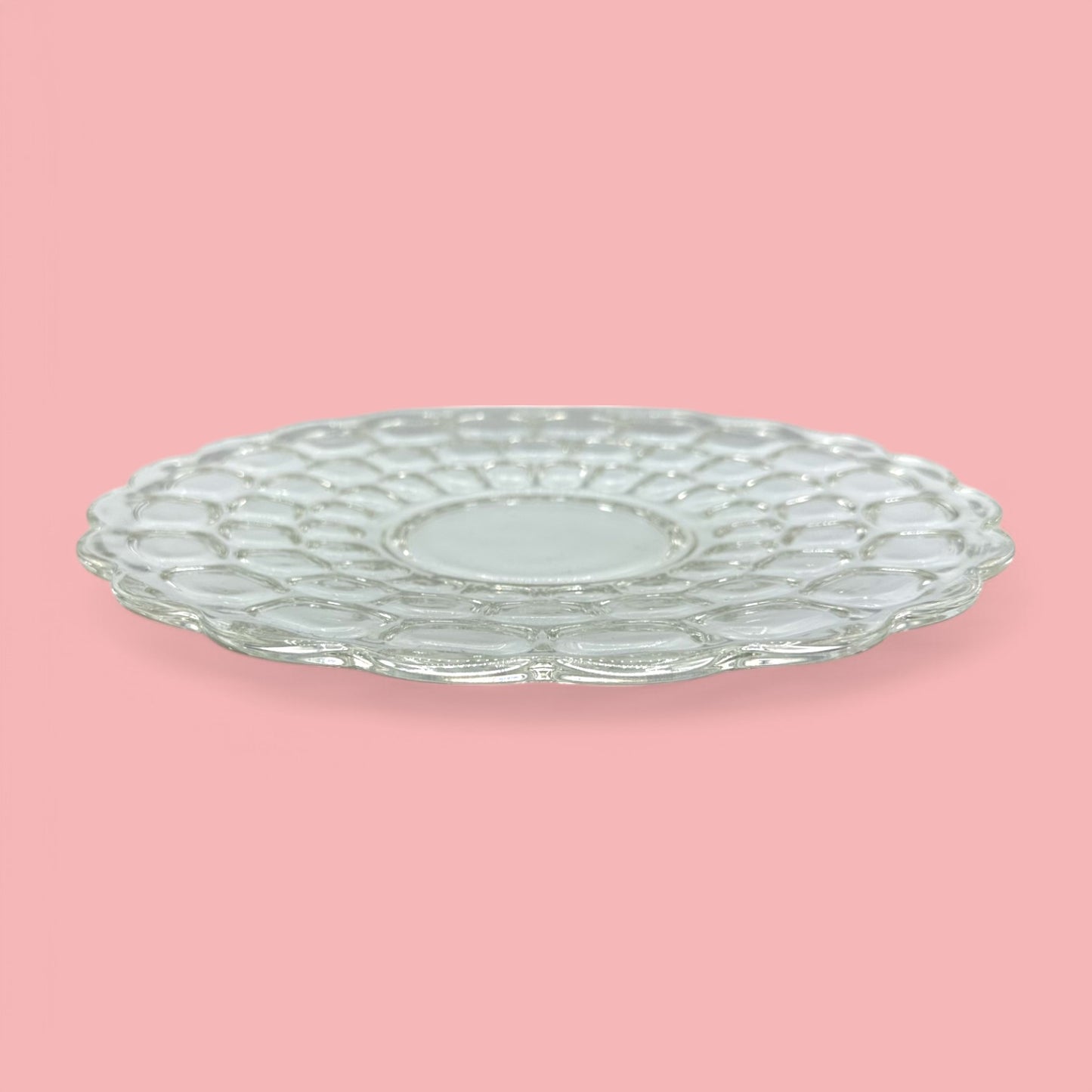 Decorative Vintage Federal Glass Yorktown Serving Plate