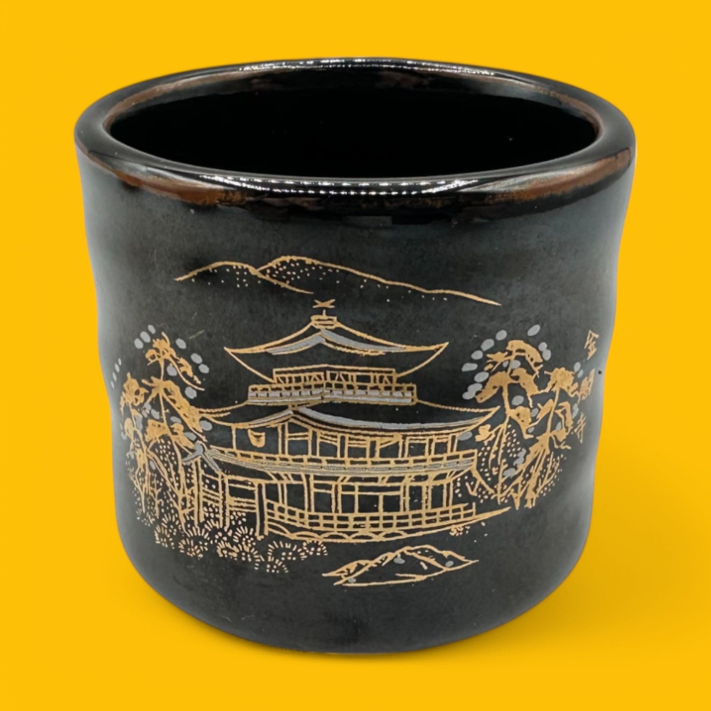 Traditional Japanese Ceramic Tea Cups - Traditional Japanese Designs - Set of 5, featuring elegant motifs for serene tea moments.