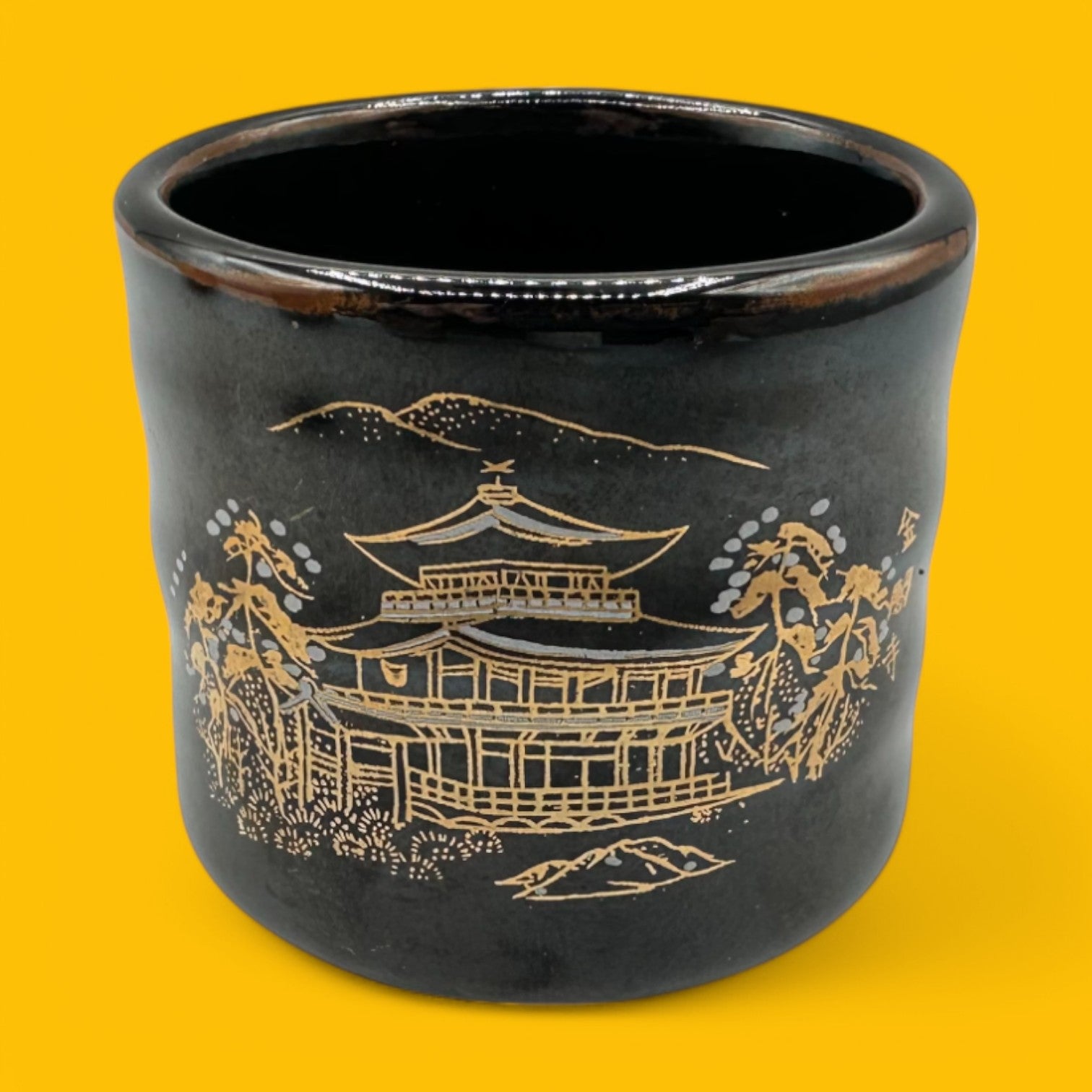 Traditional Japanese Ceramic Tea Cups - Traditional Japanese Designs - Set of 5, featuring elegant motifs for serene tea moments.
