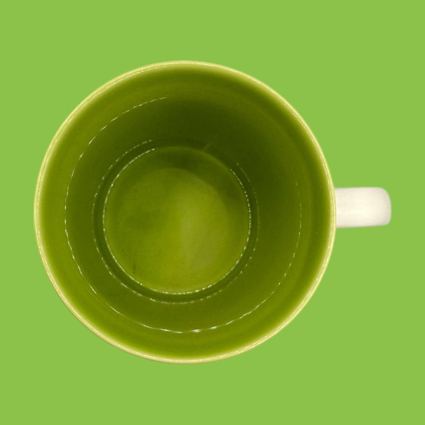 Starbucks Cafe Estima Blend Mug - 16 fl oz - 2005 - Rare Collectible! features a vibrant green interior for stylish sipping.