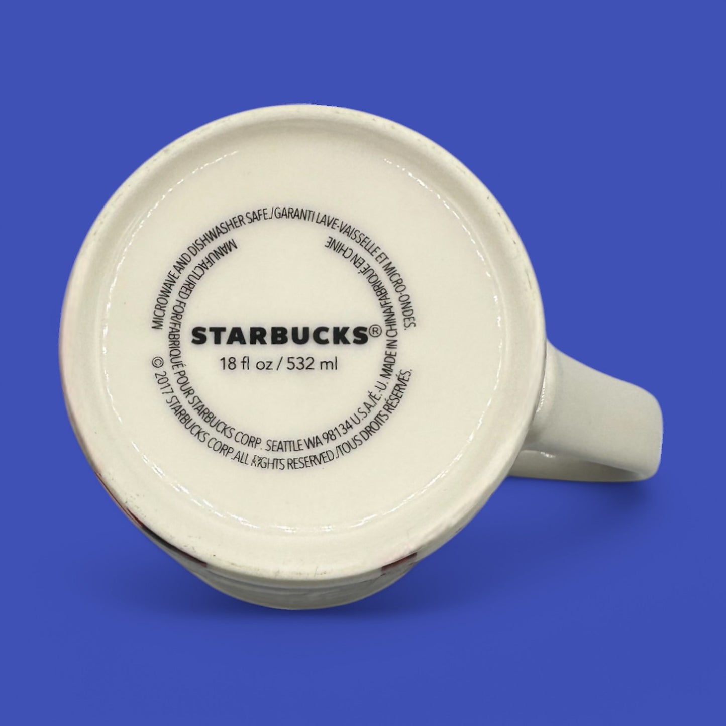 Starbucks 2017 Christmas Woodland Mug - 180 fl oz - Replacement Mug! showcases a serene forest scene design.