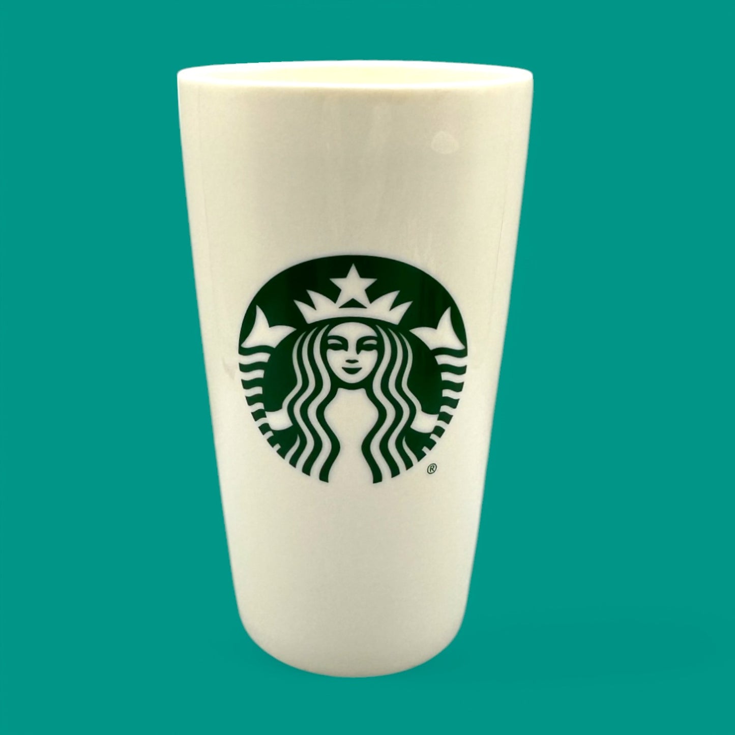 Starbucks Green Mermaid Logo 12 oz Ceramic Travel Mug
