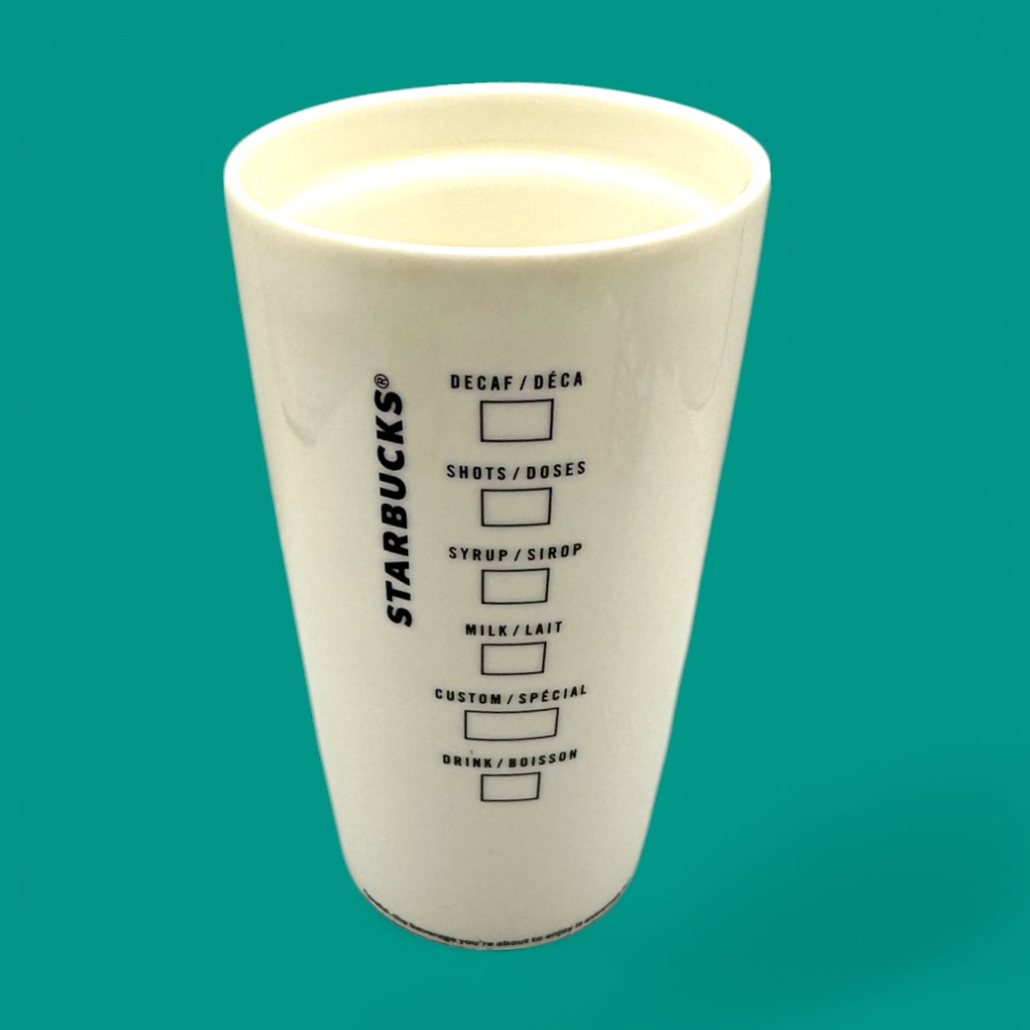 Starbucks Green Mermaid Logo 12 oz Ceramic Travel Mug