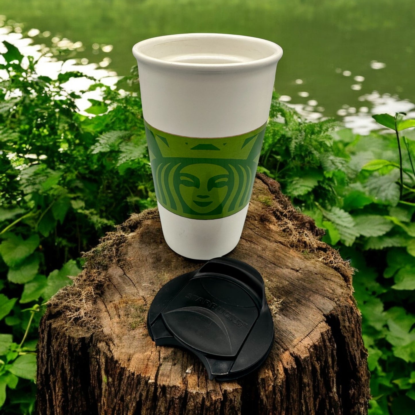 Starbucks Travel Mug (16oz) – Replacement Mug with Green Siren Wrap