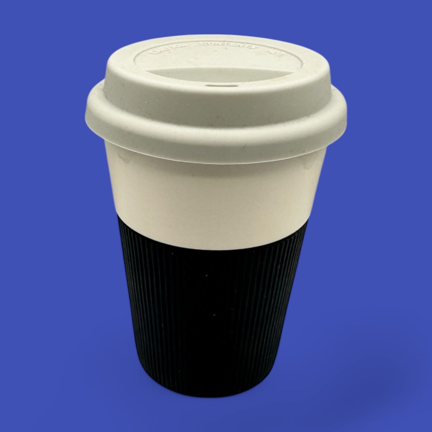 Starbucks Bone China Travel Mug – 8oz Reusable Cup with Grey Lid