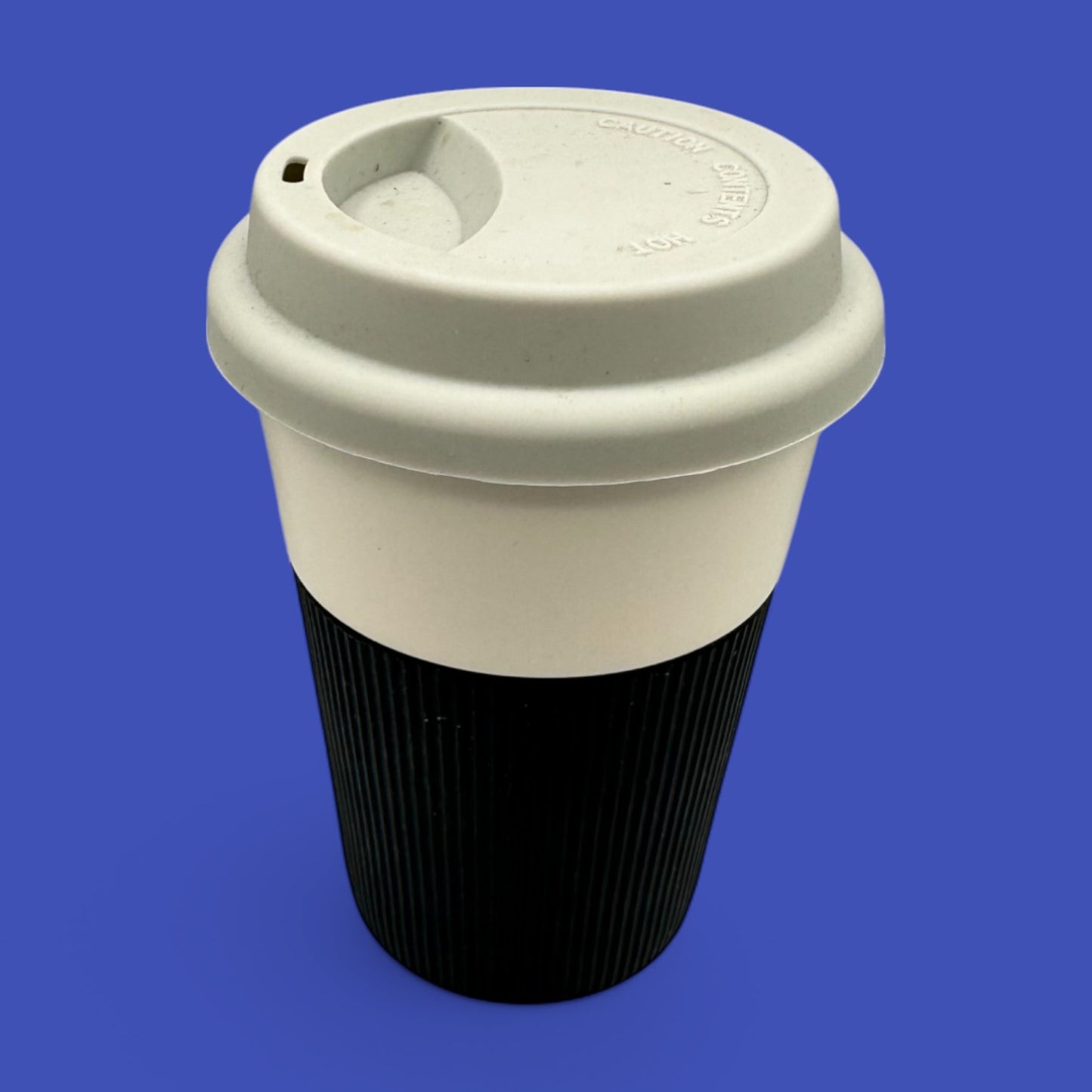 Starbucks Bone China Travel Mug – 8oz Reusable Cup with Grey Lid