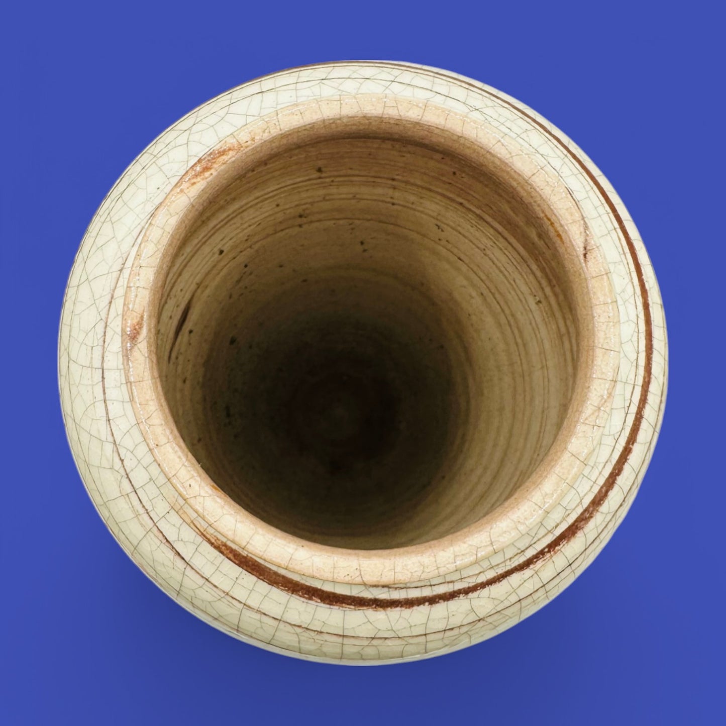 Elevate your decor with this Italian Mid-Century Modern Pottery Vase 9.8" Tall, showcasing exquisite craftsmanship.
