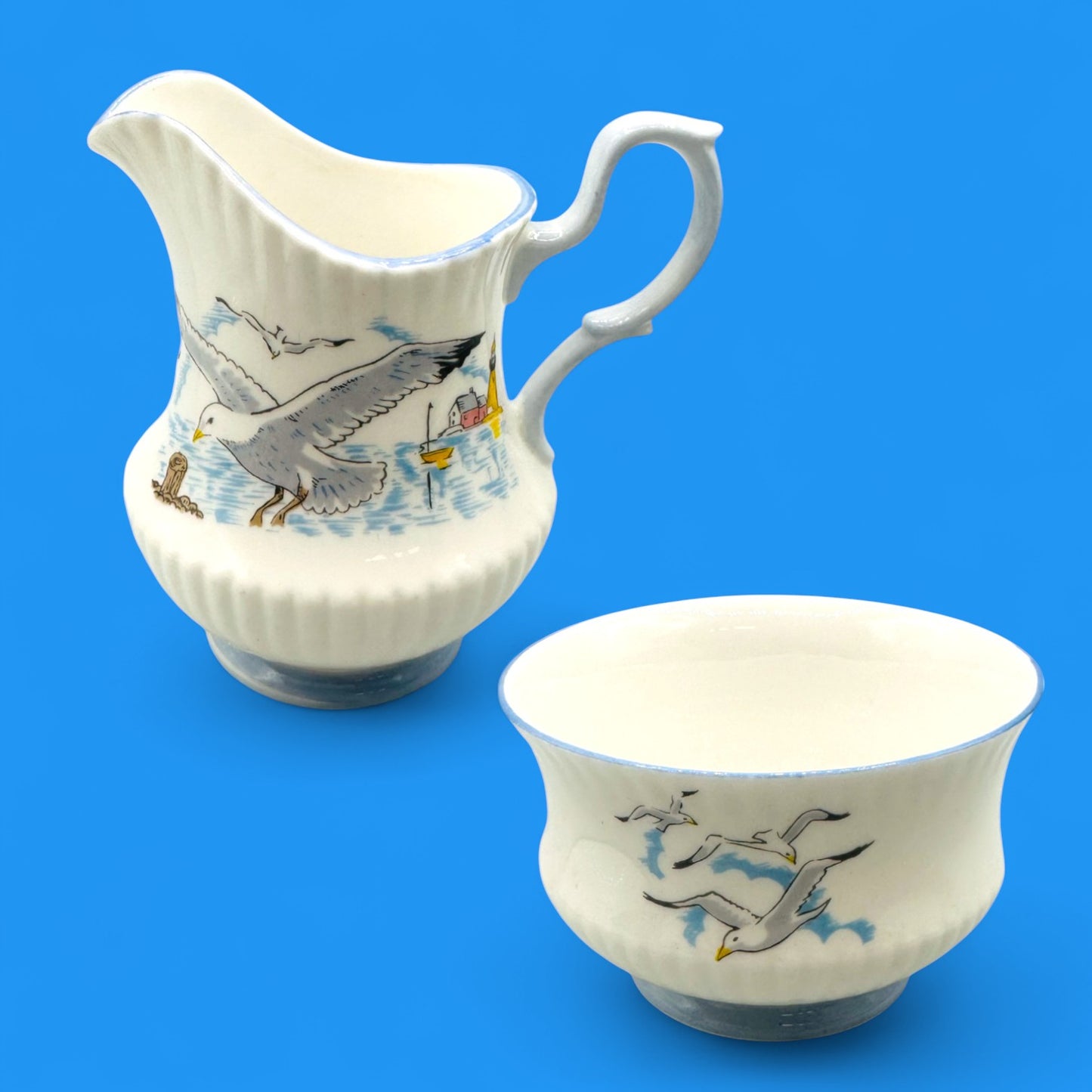 English Bone China 14-piece Queen’s by Rosina Bone China Seagull Tea Set - Tea Cup