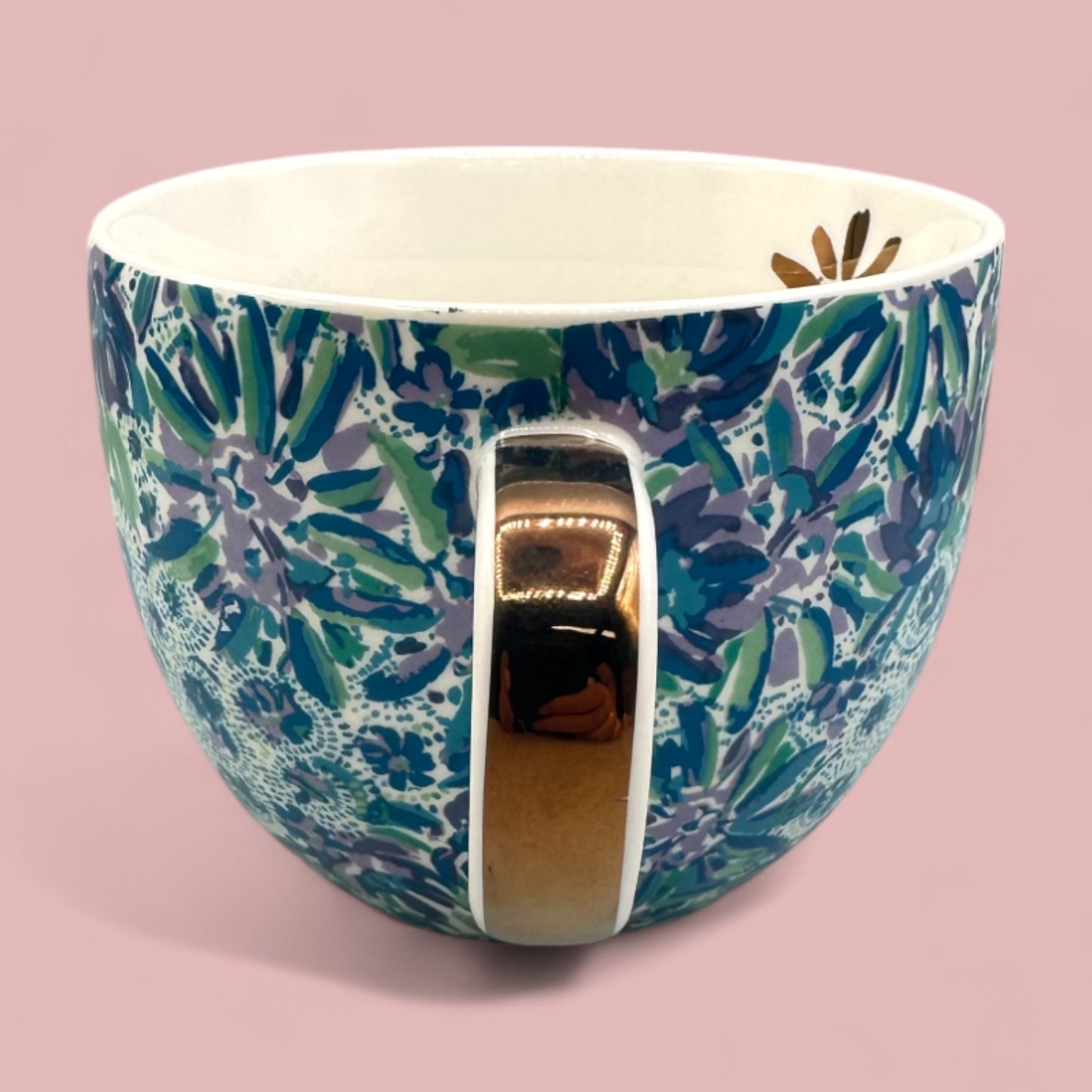 Lilly Pulitzer Floral Ceramic Mug with Gold Handle – Anthropologie Replacement Mug