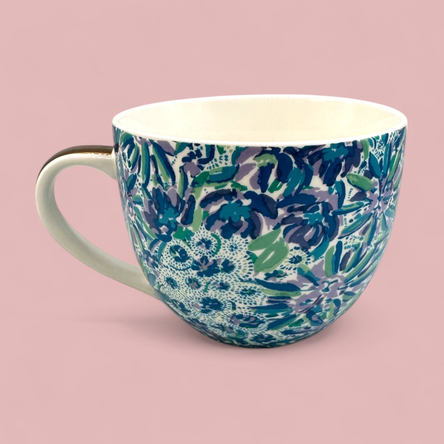 Lilly Pulitzer Floral Ceramic Mug with Gold Handle – Anthropologie Replacement Mug