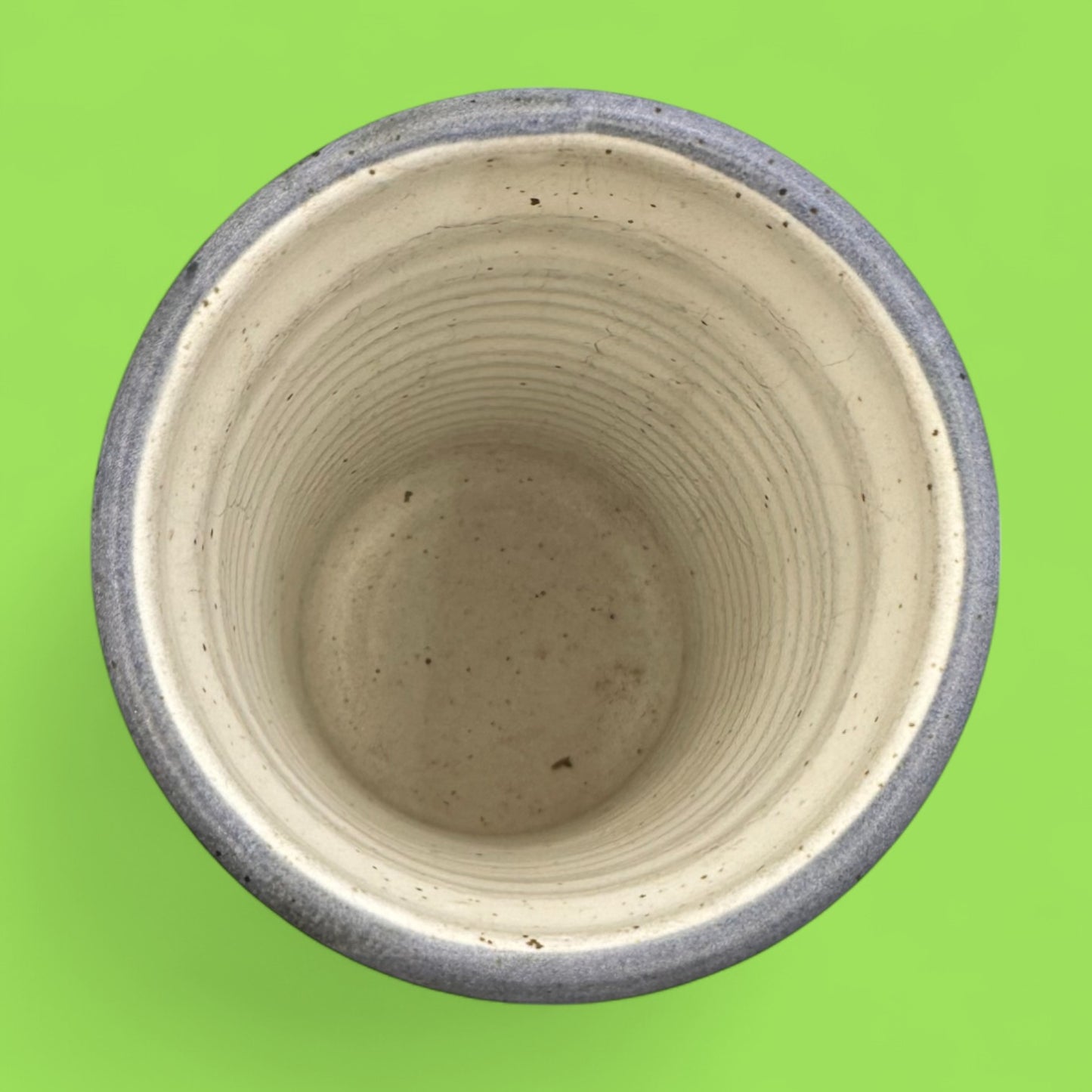 Vintage Japanese Style Handmade Stoneware Vase - Japan - Rice