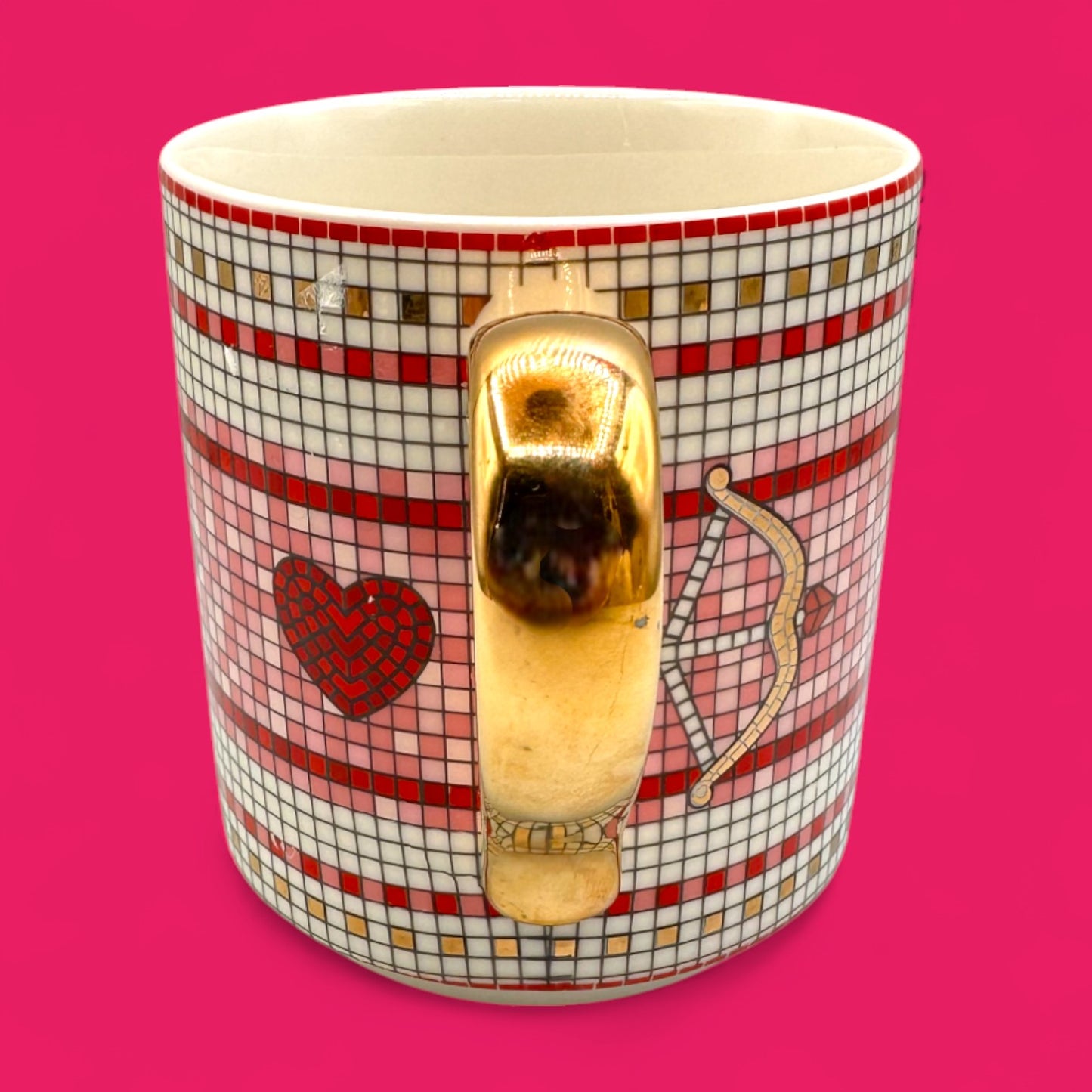 Anthropologie love mug – heart & Cupid design replacement mug