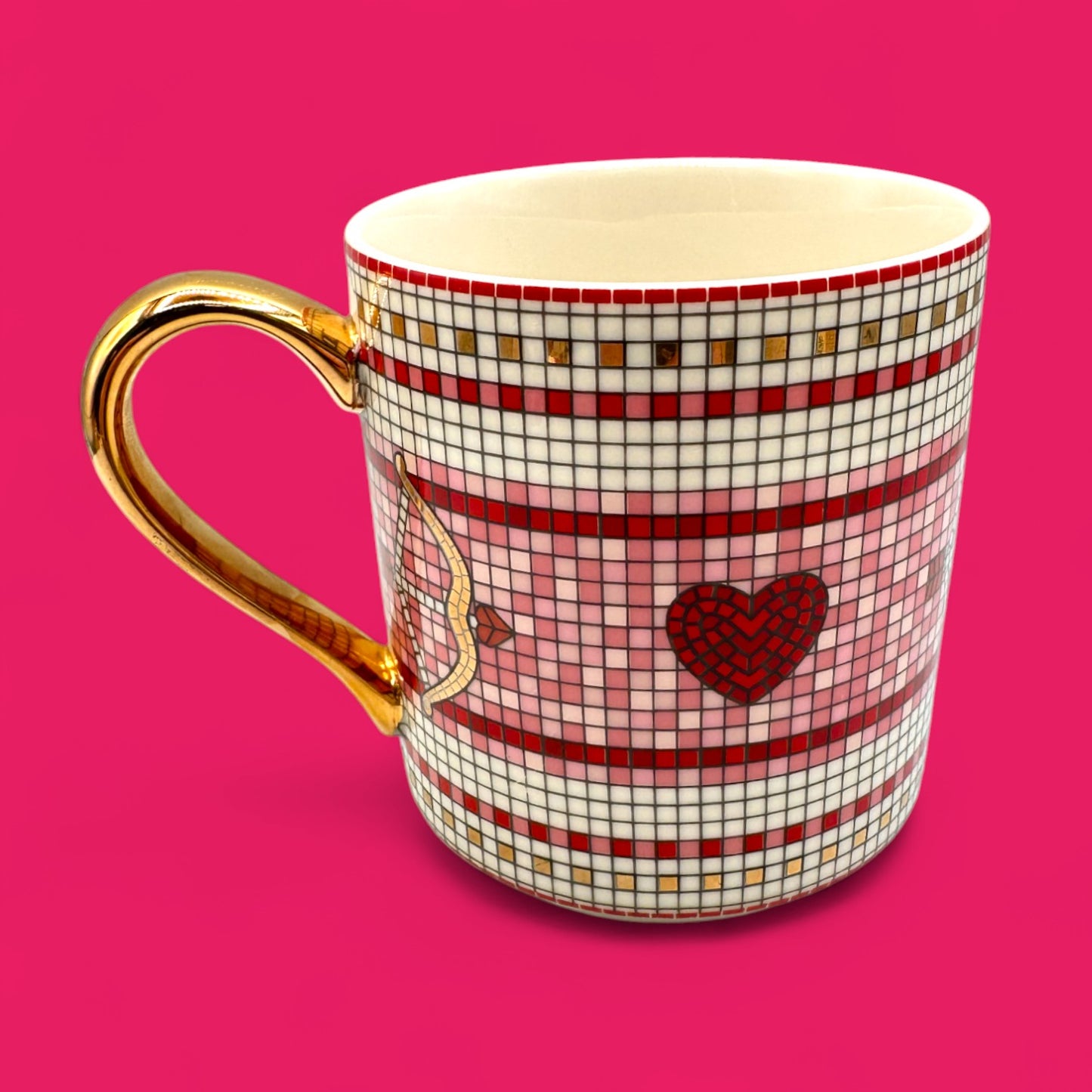 Anthropologie love mug – heart & Cupid design replacement mug