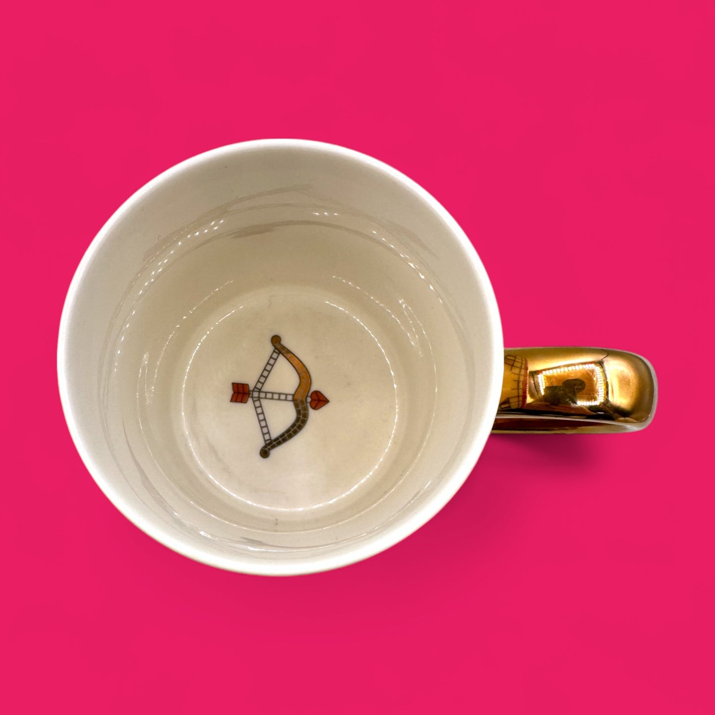 Anthropologie love mug – heart & Cupid design replacement mug