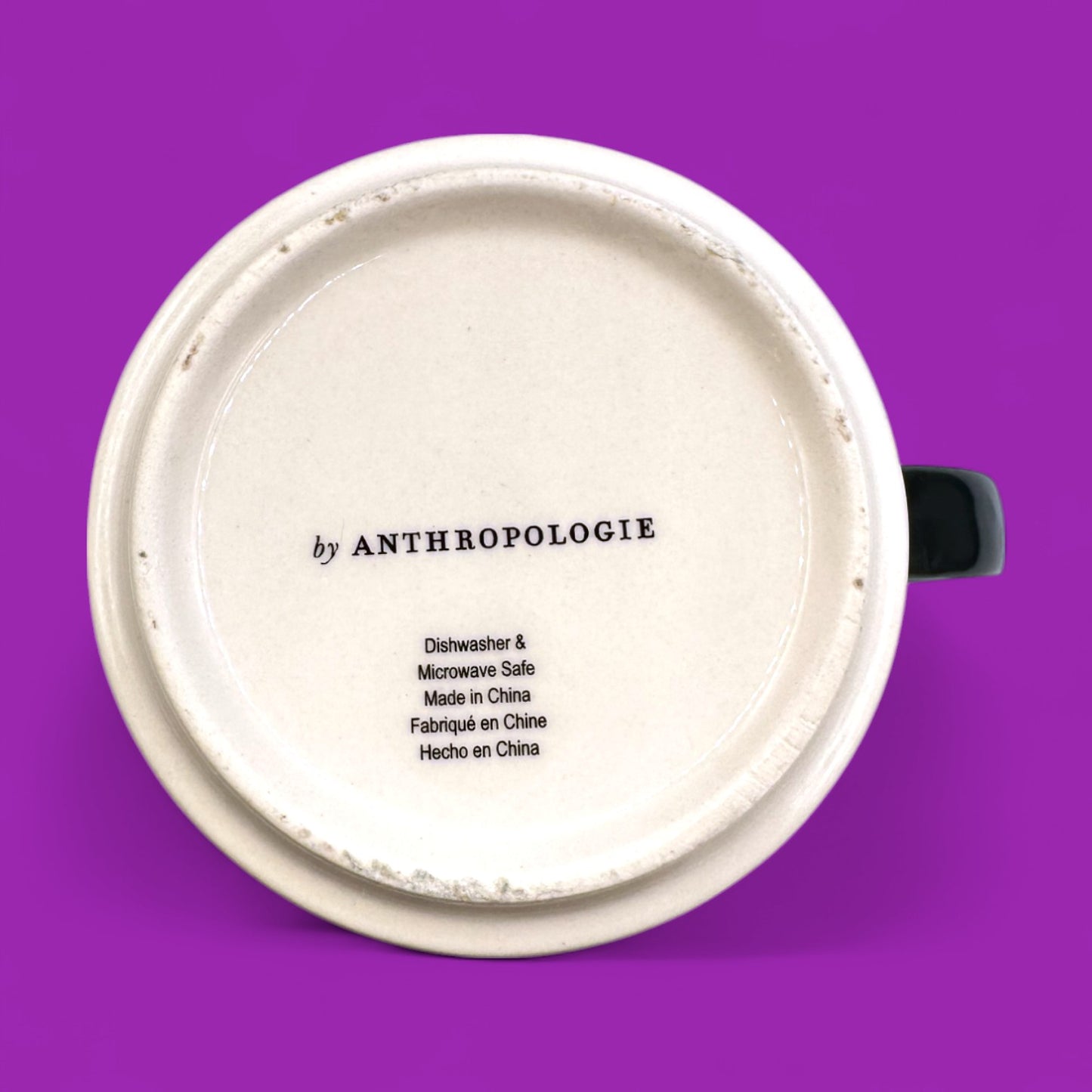 Anthropologie Bonjour mug – mosaic tile print replacement mug