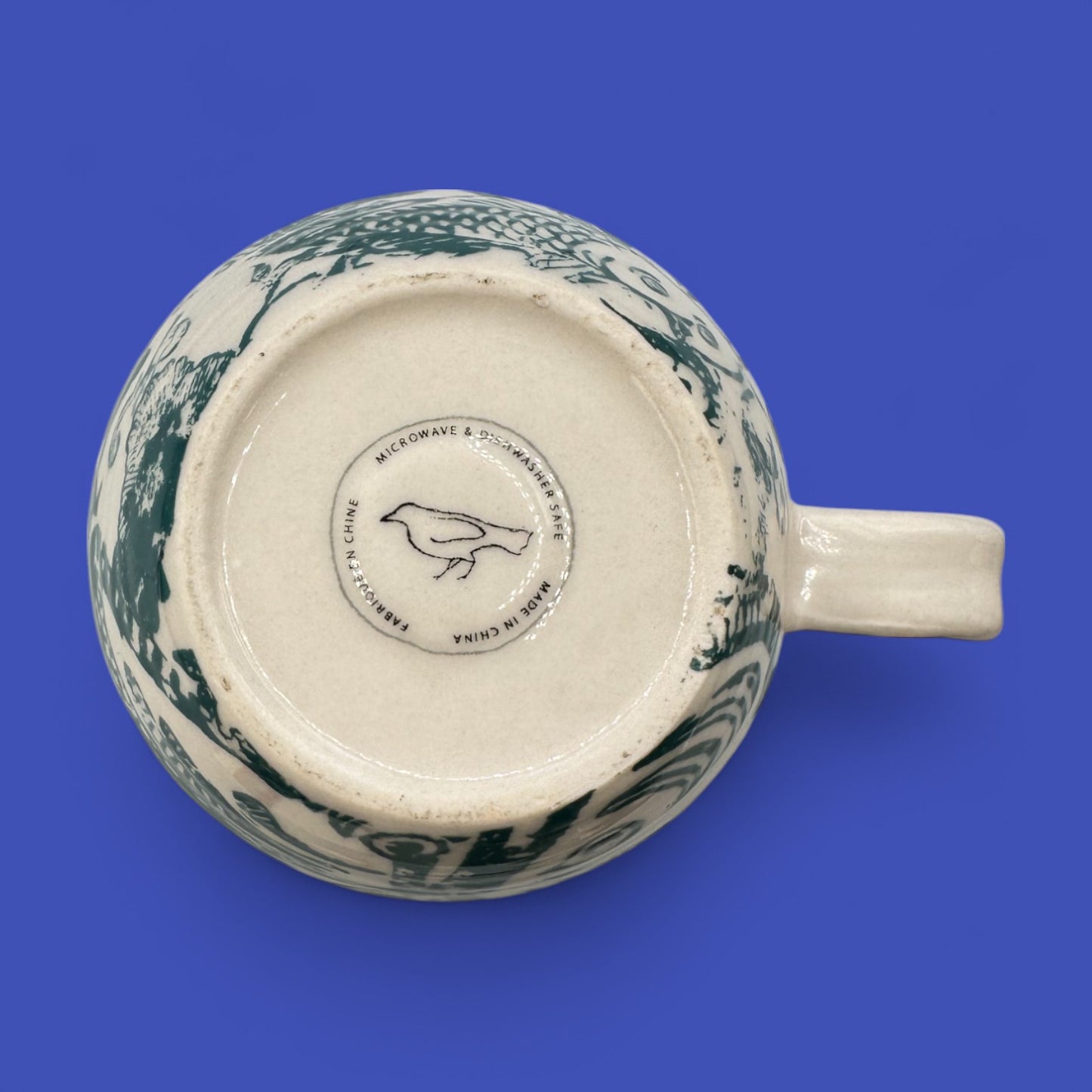 Anthropologie Monogram “B” Floral Mug – Curved Ceramic Initial Replacement Mug