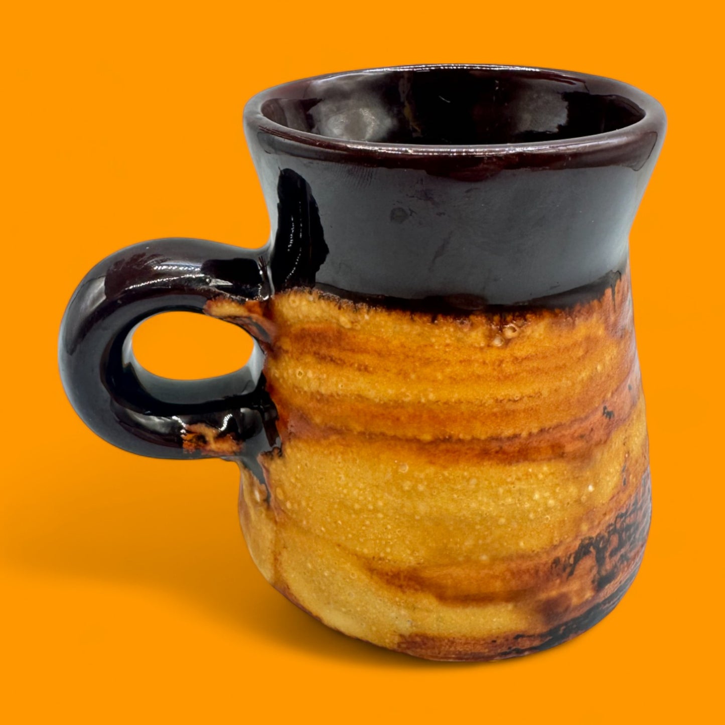 Vintage Laurentian lava glaze mug – Quebec 1960s replacement mug