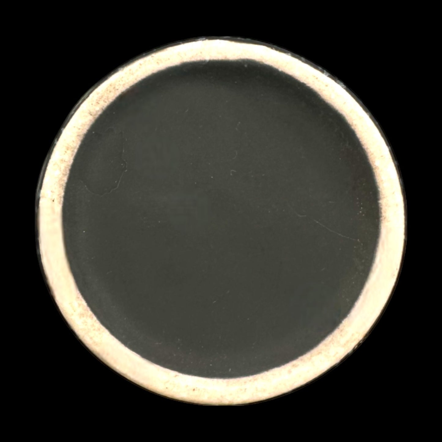 Mid-century Brutalist Vase – Black Ceramic with White Speckles, 1960s MCM
