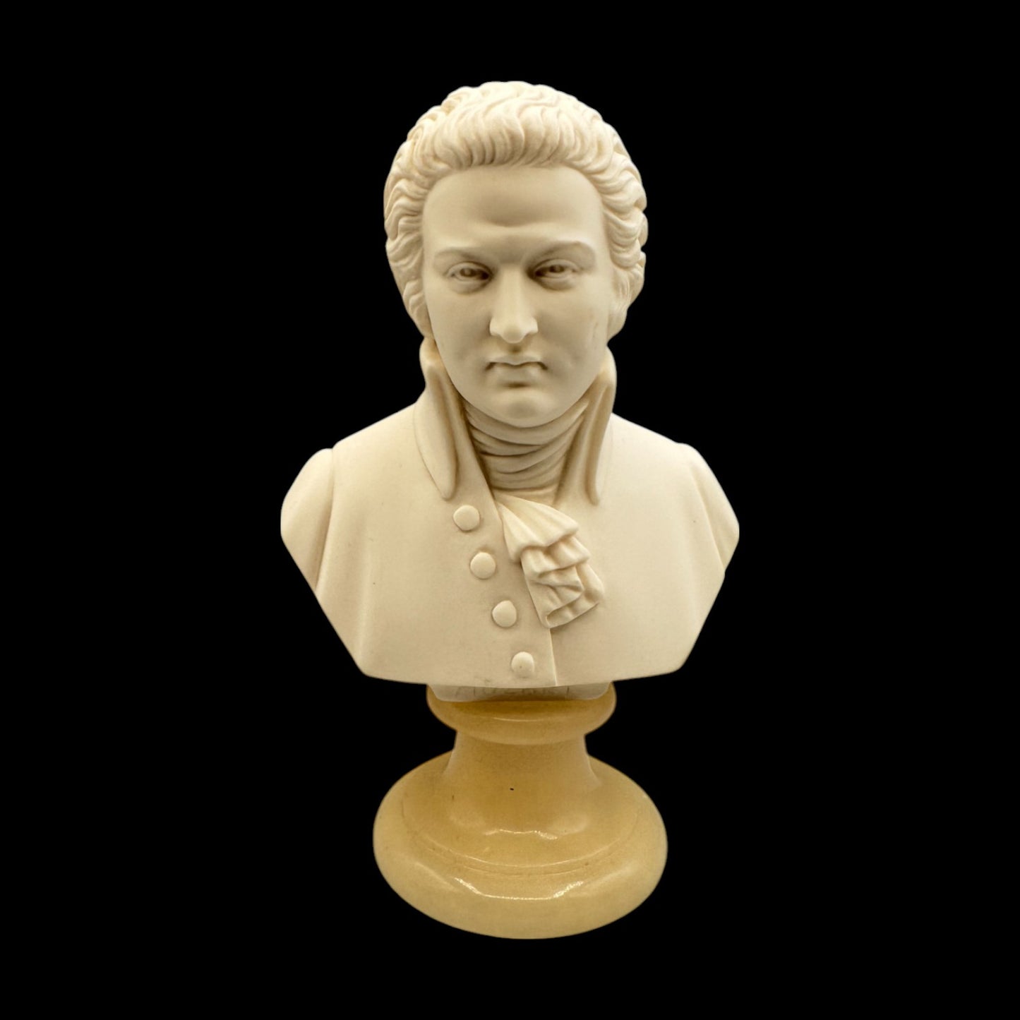 Mozart Stone Bust with Alabaster Base Replacement