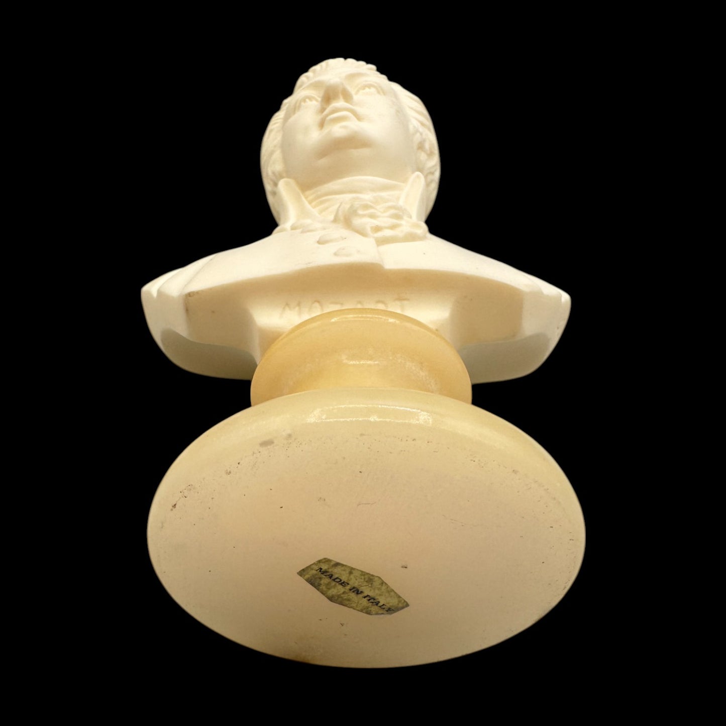 Mozart Stone Bust with Alabaster Base Replacement