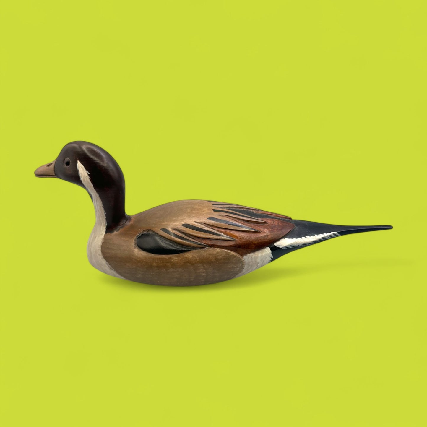 Vintage Pintail Duck Decoy – Hand Carved & Painted, Signed 1982