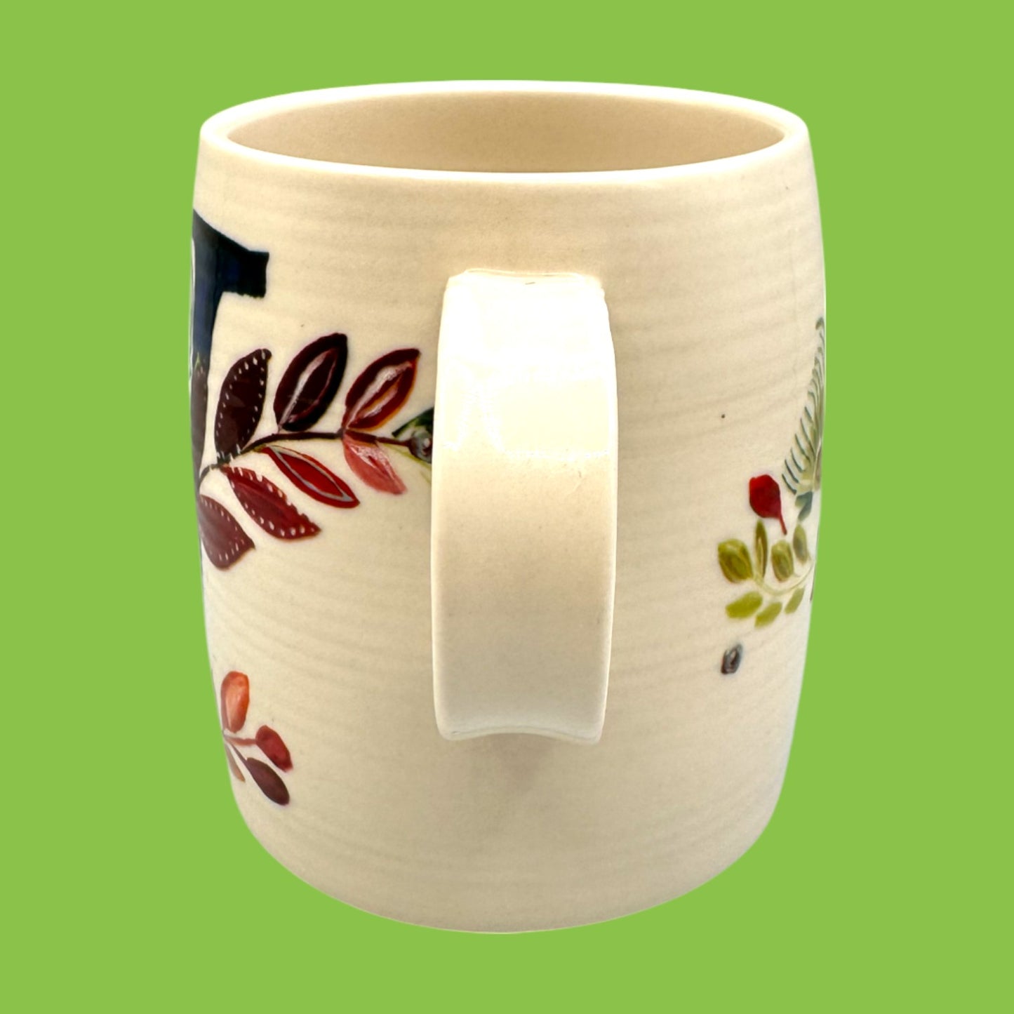 Anthropologie Floral Monogram Mug with Initial W by Starla M.