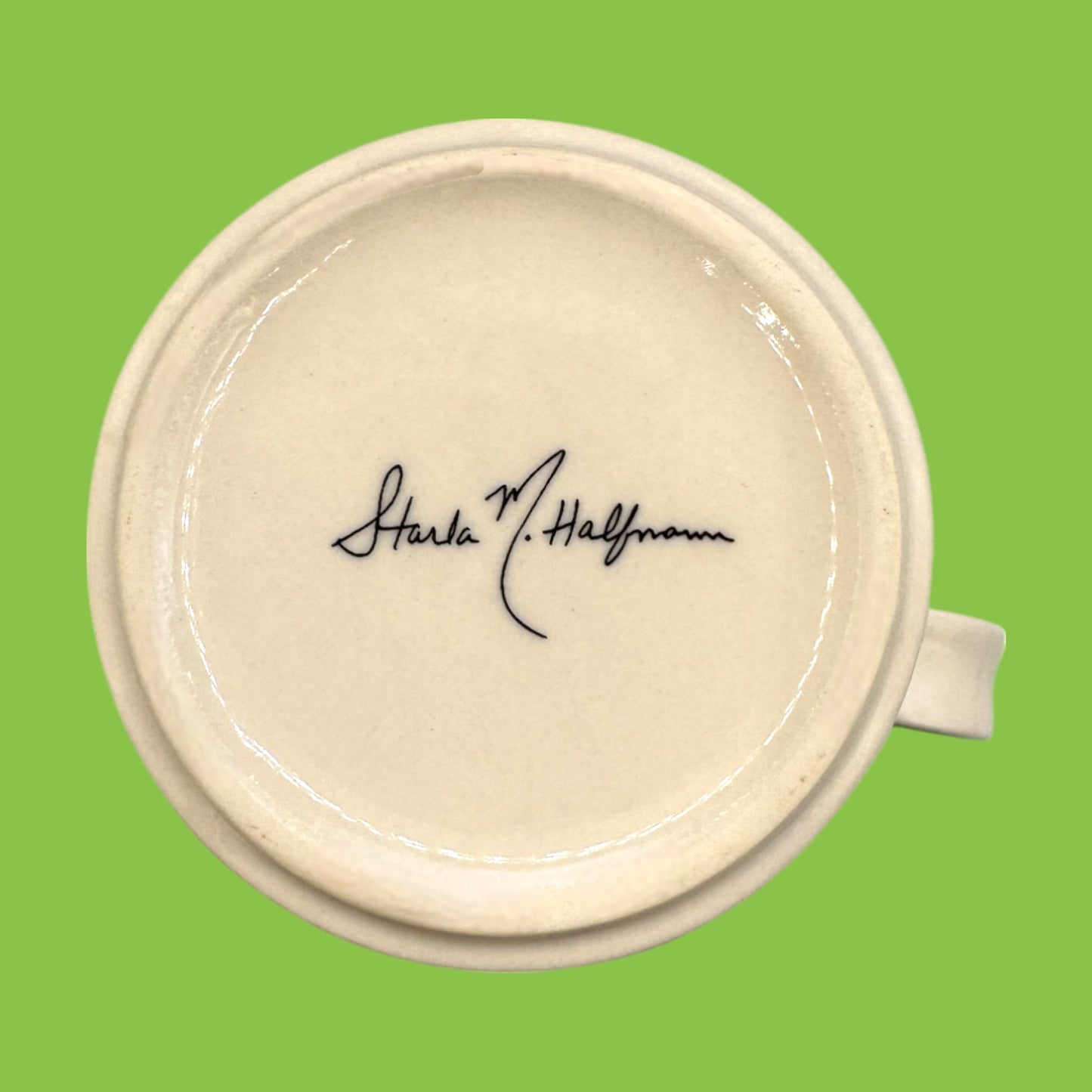 Anthropologie Floral Monogram Mug with Initial W by Starla M.
