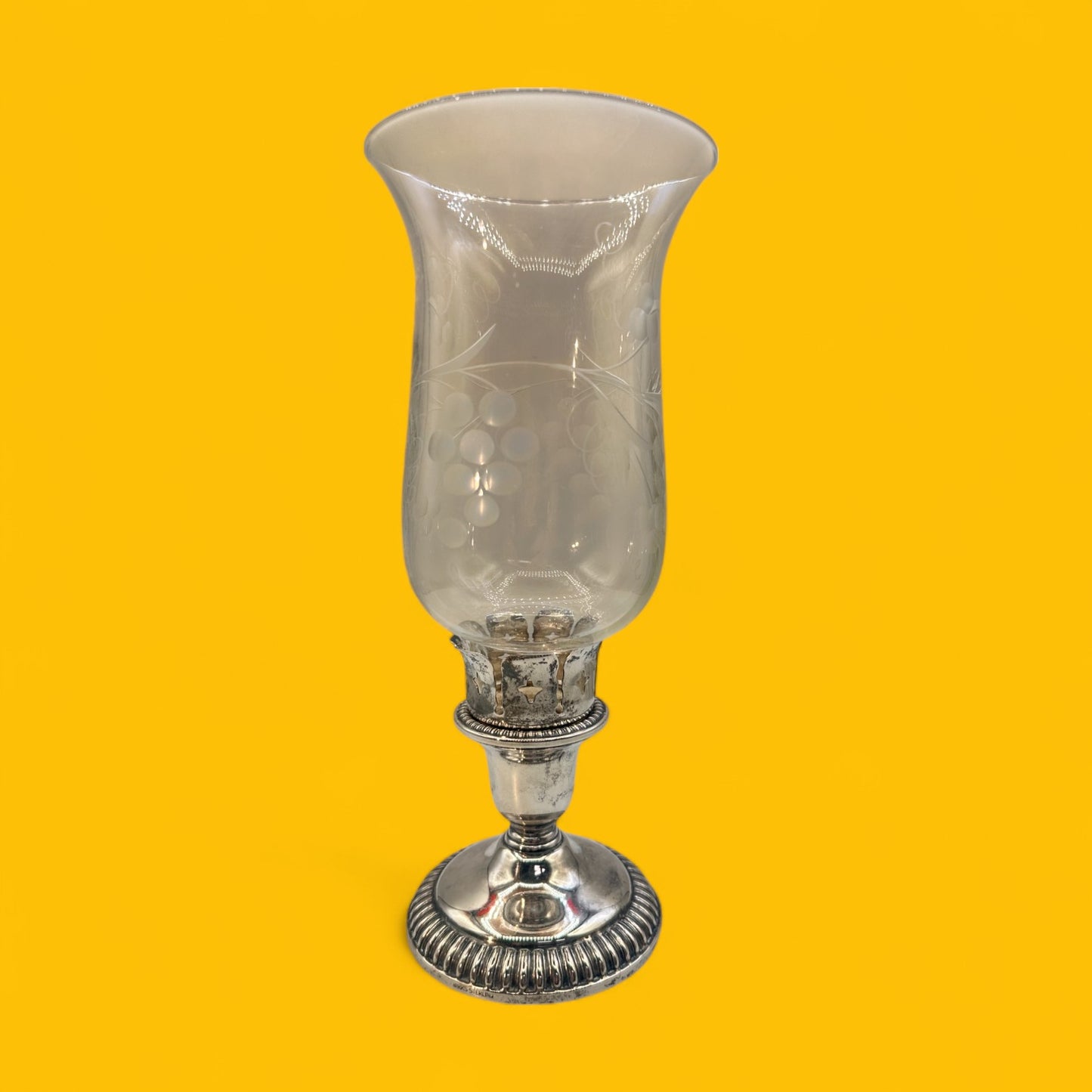 Vintage Birks Sterling Silver Hurricane Candleholder