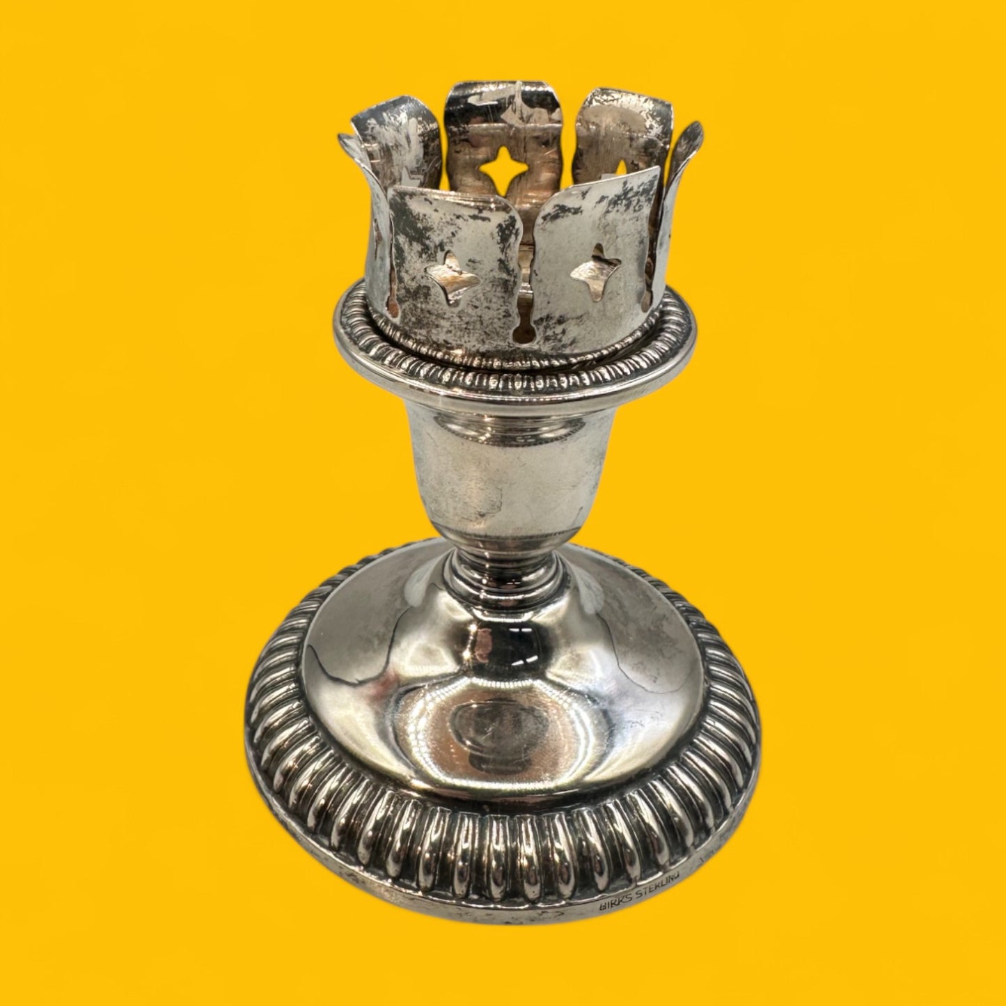 Vintage Birks Sterling Silver Hurricane Candleholder