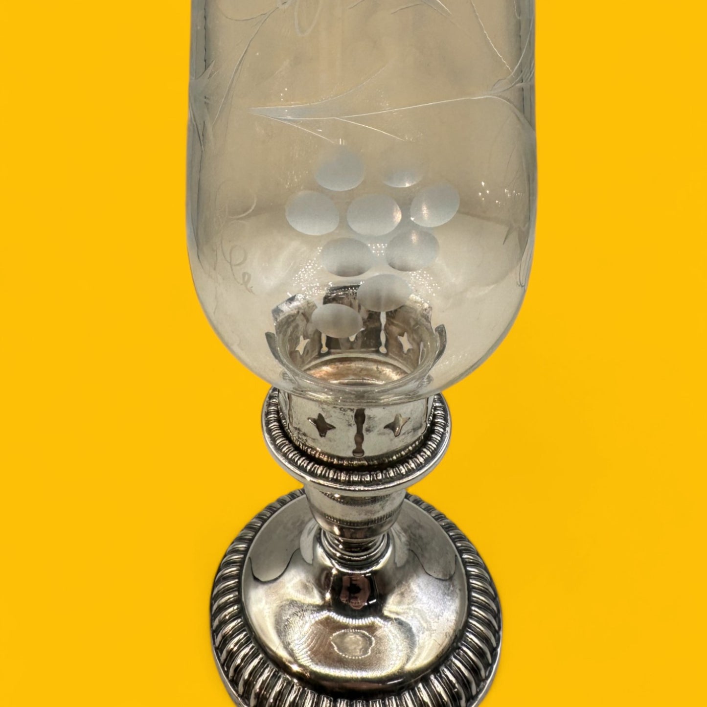 Vintage Birks Sterling Silver Hurricane Candleholder
