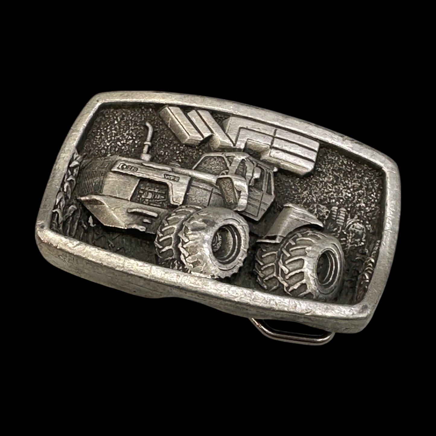 Vintage Cast Aluminum Relieft Tractor Belt Buckle for Farming Enthusiasts #1397