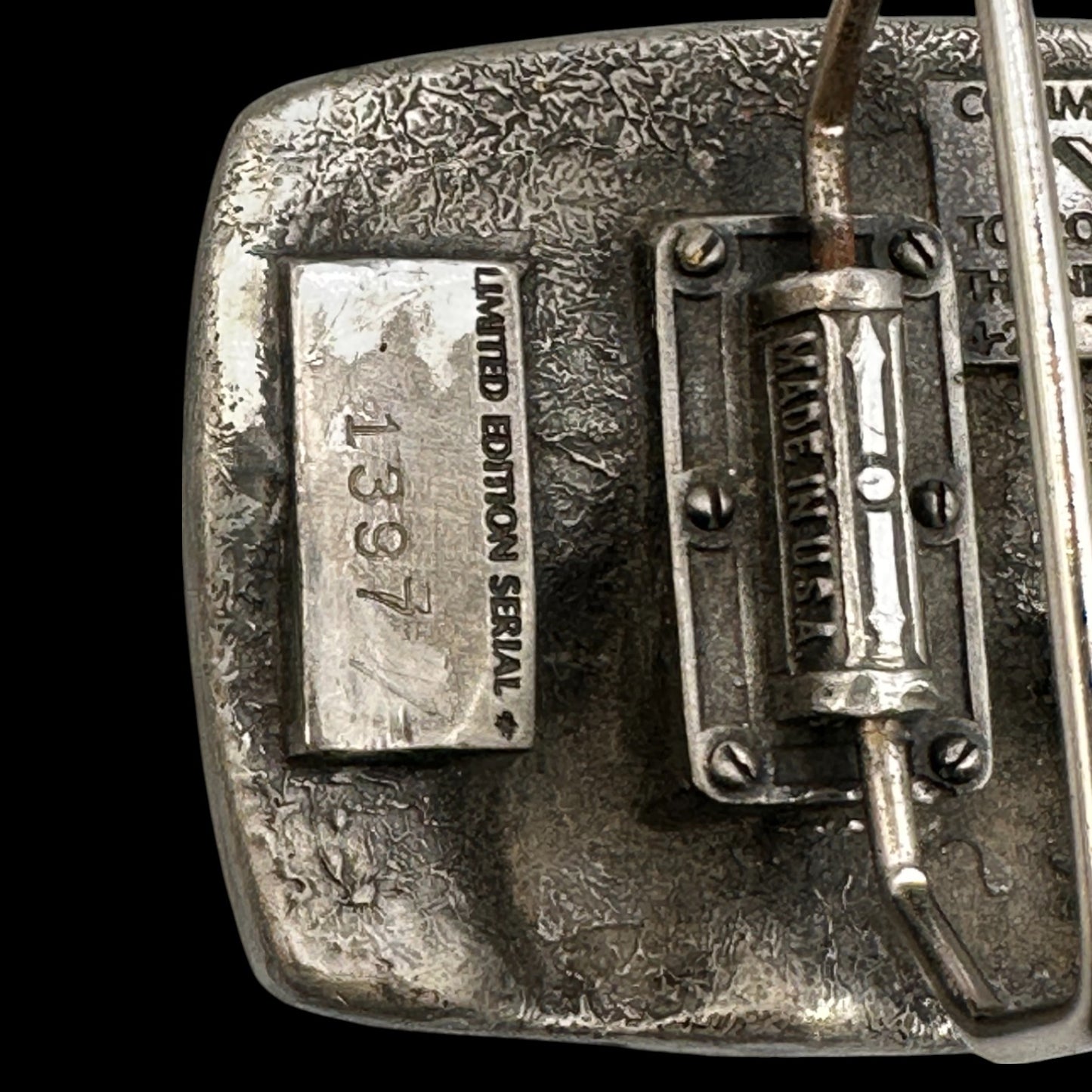 Vintage Cast Aluminum Relieft Tractor Belt Buckle for Farming Enthusiasts #1397