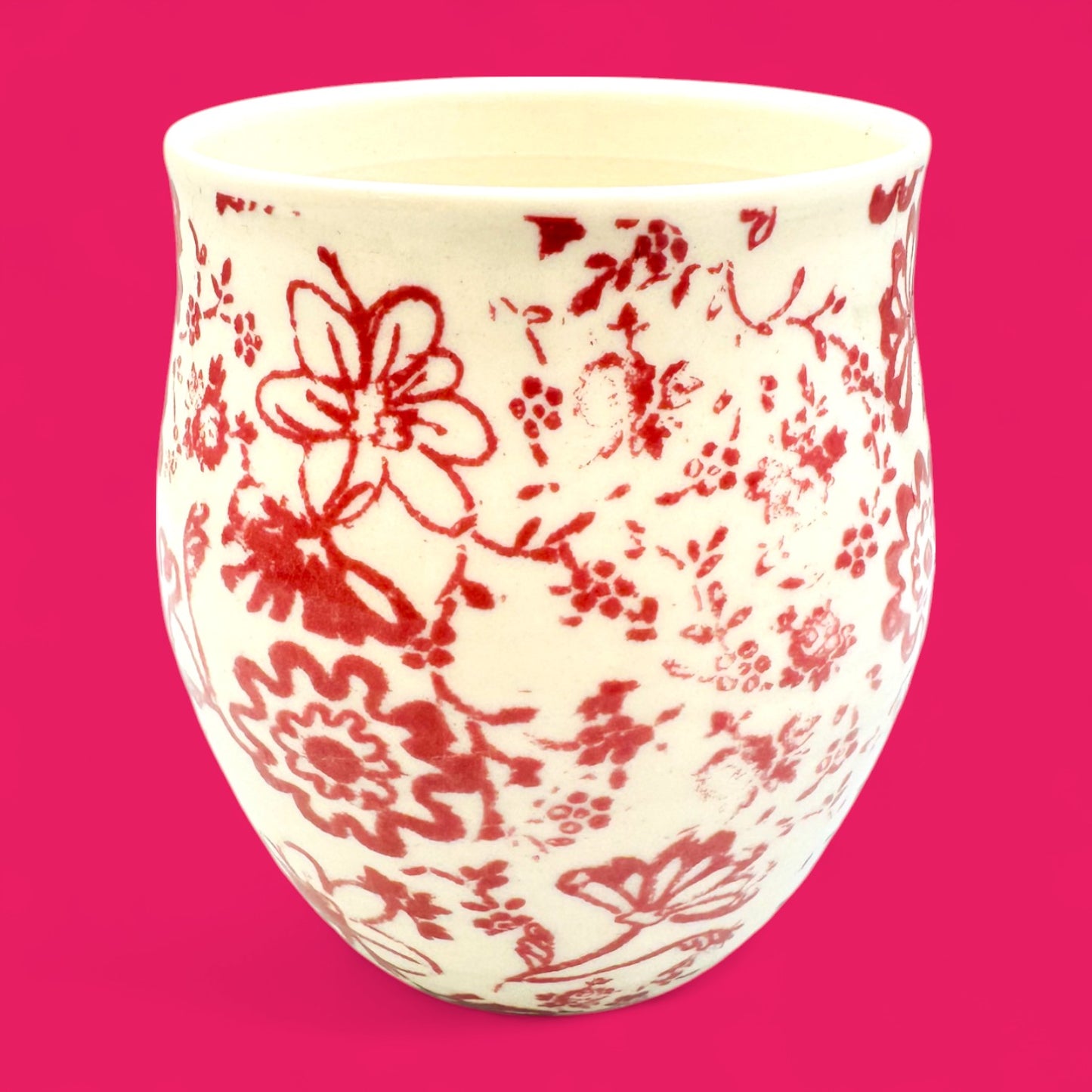 Anthropologie Initial J Monogram J mug – floral print ceramic replacement mug