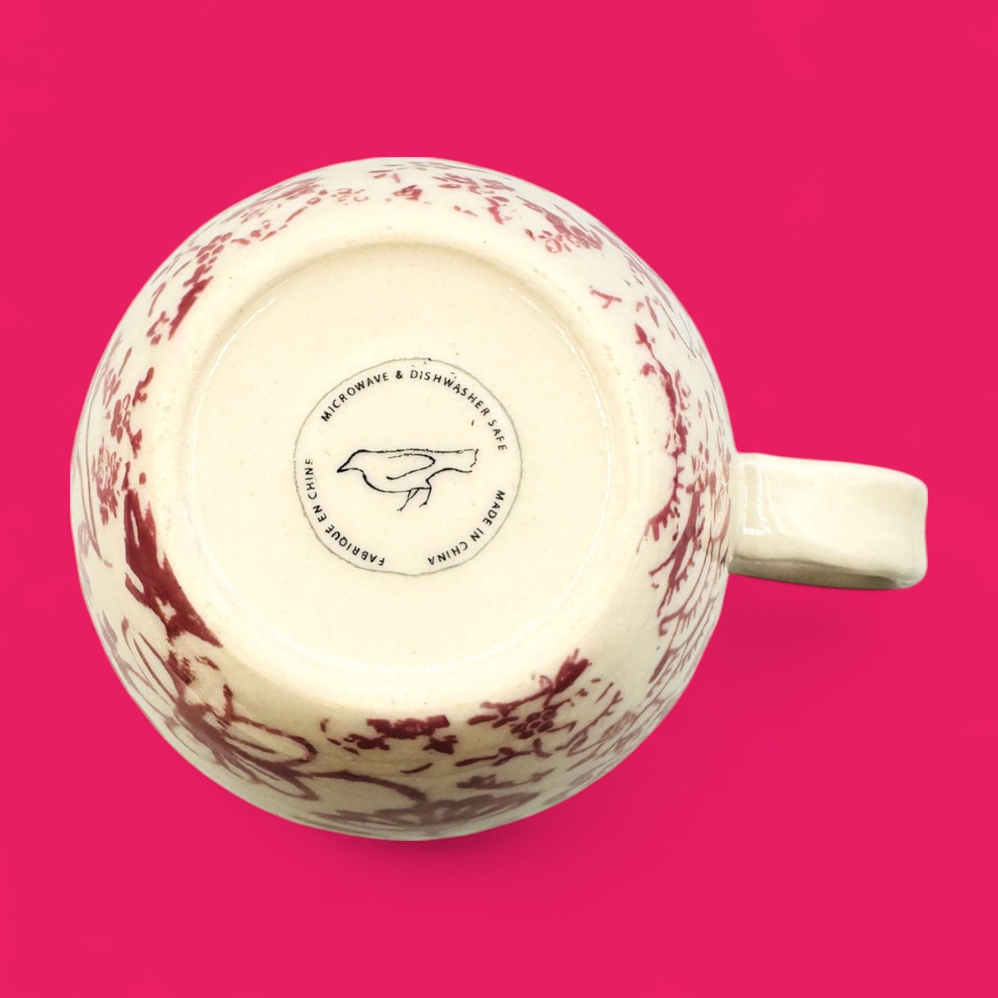 Anthropologie Initial J Monogram J mug – floral print ceramic replacement mug