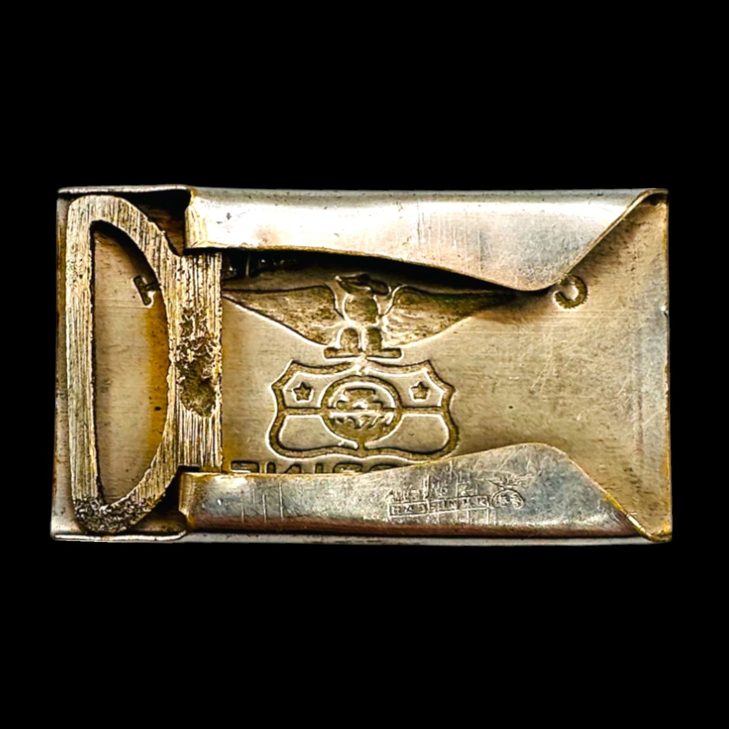 Vintage Commonwealth of the Philippines Military Belt Buckle WWII Era
