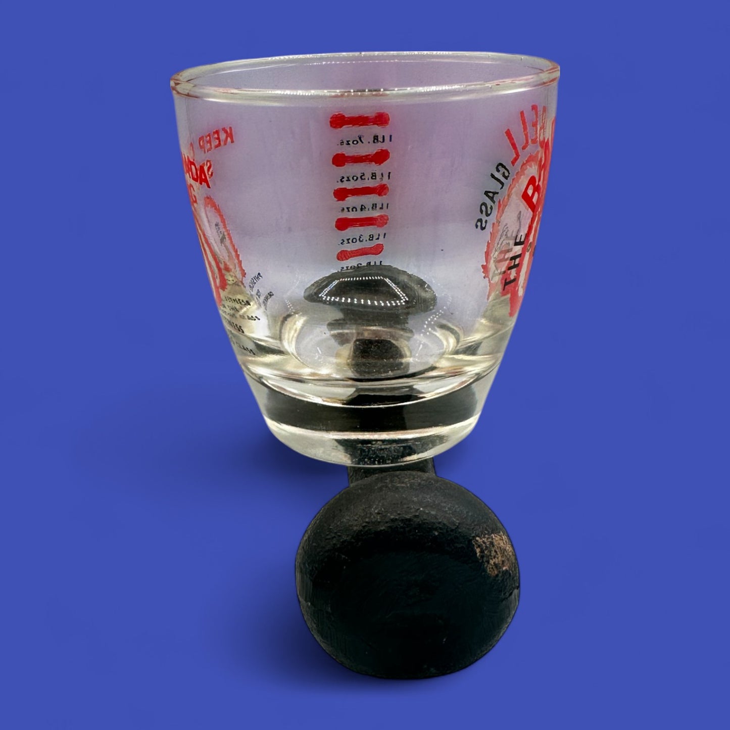 Vintage Barbell Glass from Centennial Commission – Rare Canadian Barware