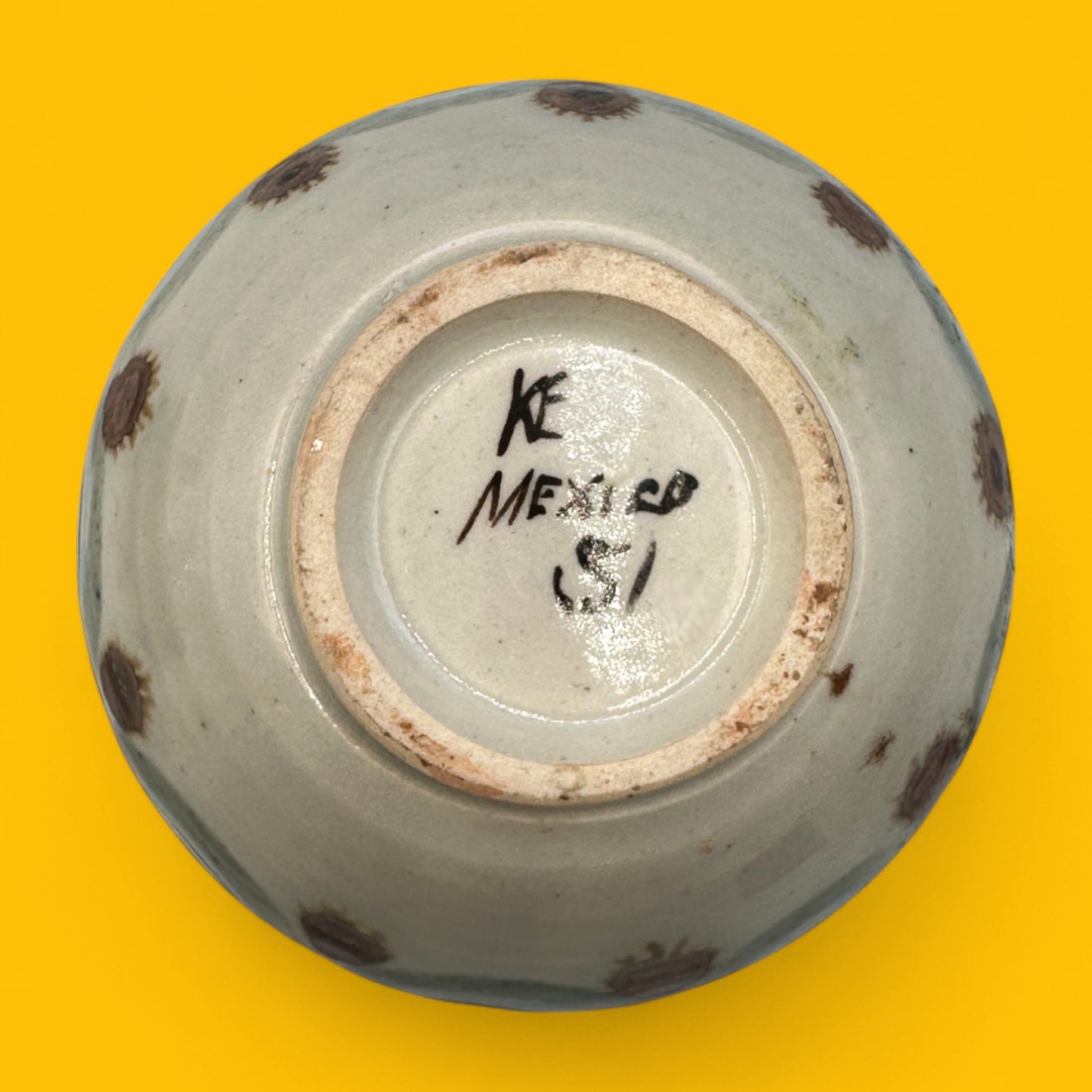 Handmade Ken Edwards Mexican Pottery Bowls – Tonala, Mexico