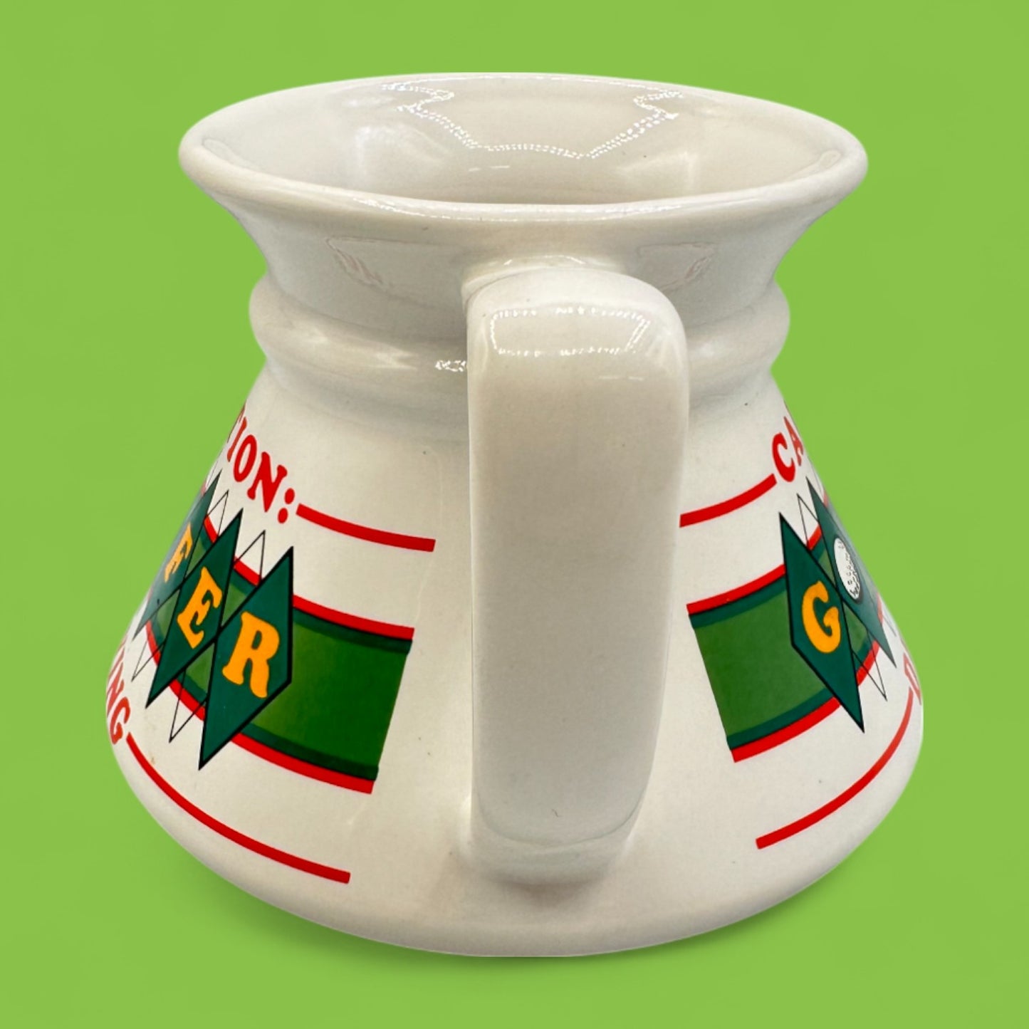 Caution Golfers Driving No Spill Vintage Mug - Classic Retro Fun