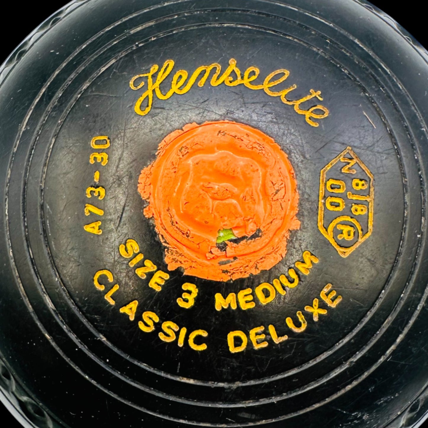 Vintage Henselite Lawn Bowls – Classic Deluxe Size 3 Medium